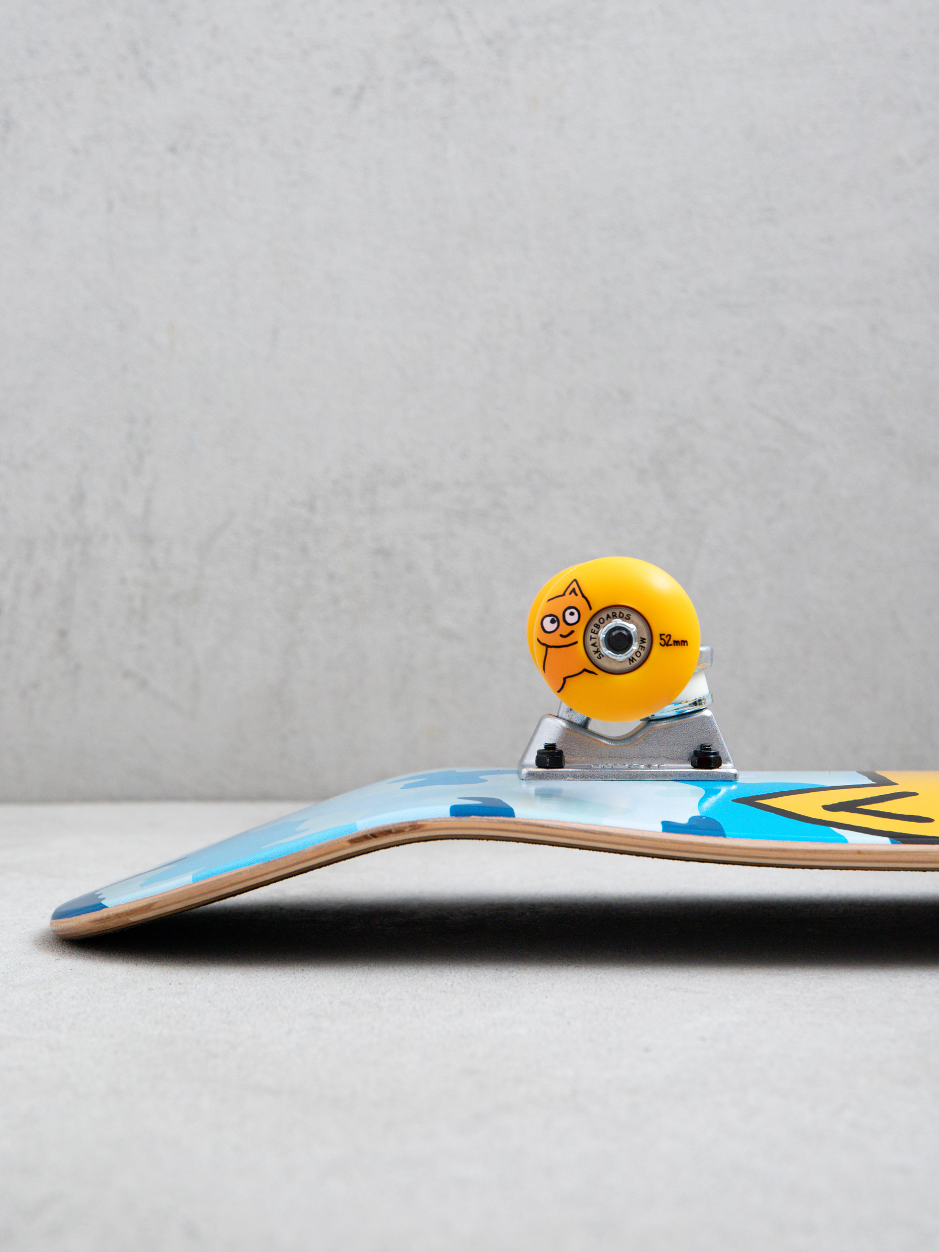 Skateboard Meow Skateboards Big Cat (camo blue)