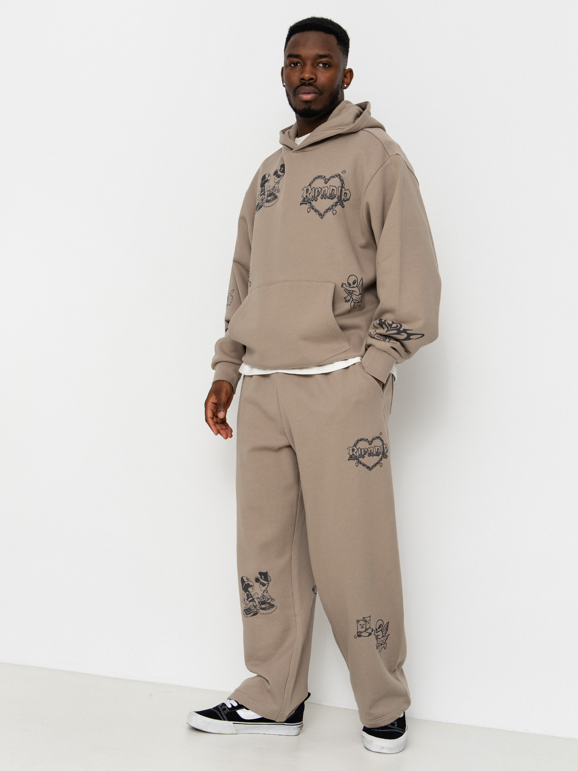Pantaloni RipNDip Westside Straight Leg (dark sand wash)