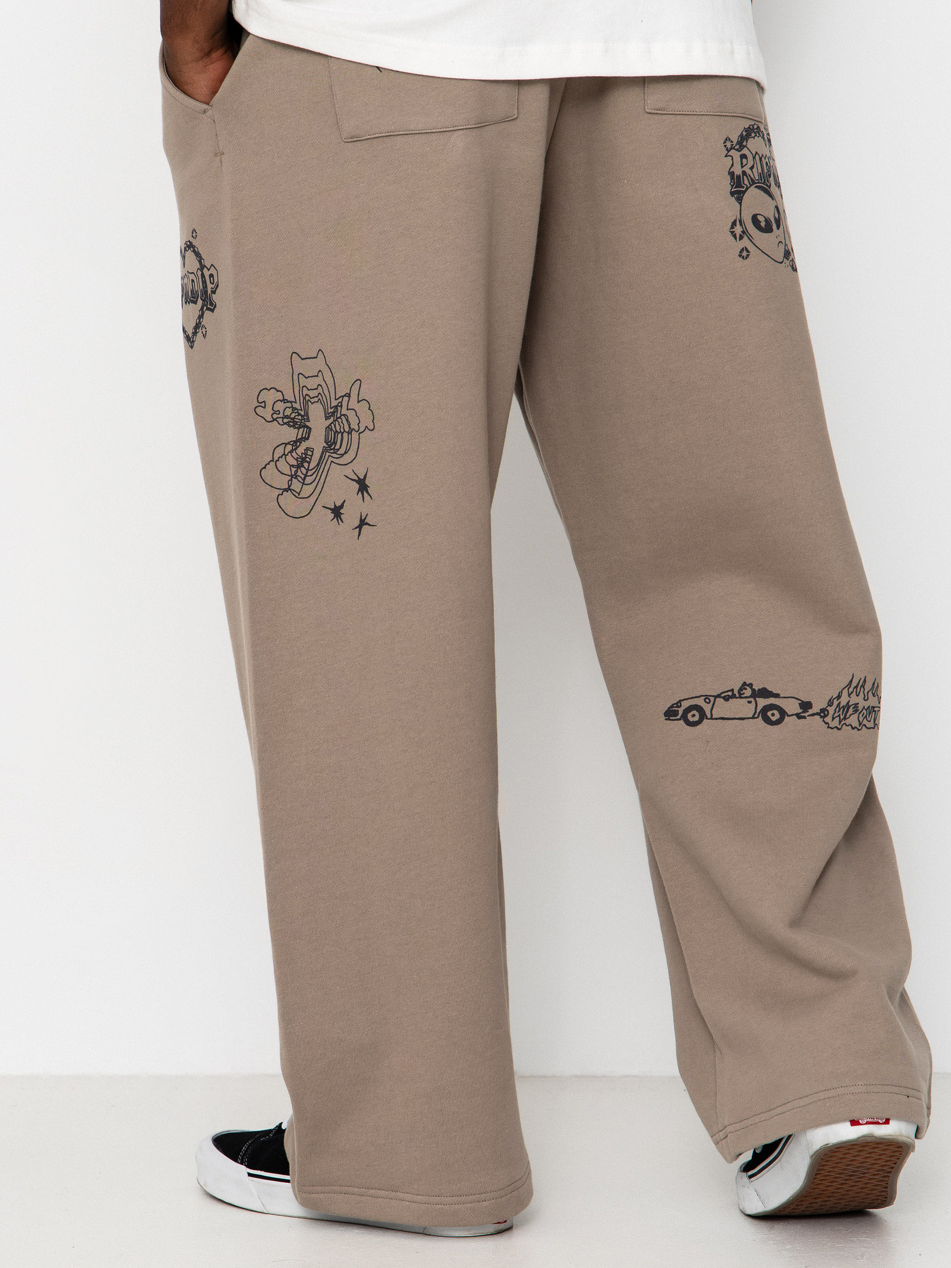 Pantaloni RipNDip Westside Straight Leg (dark sand wash)