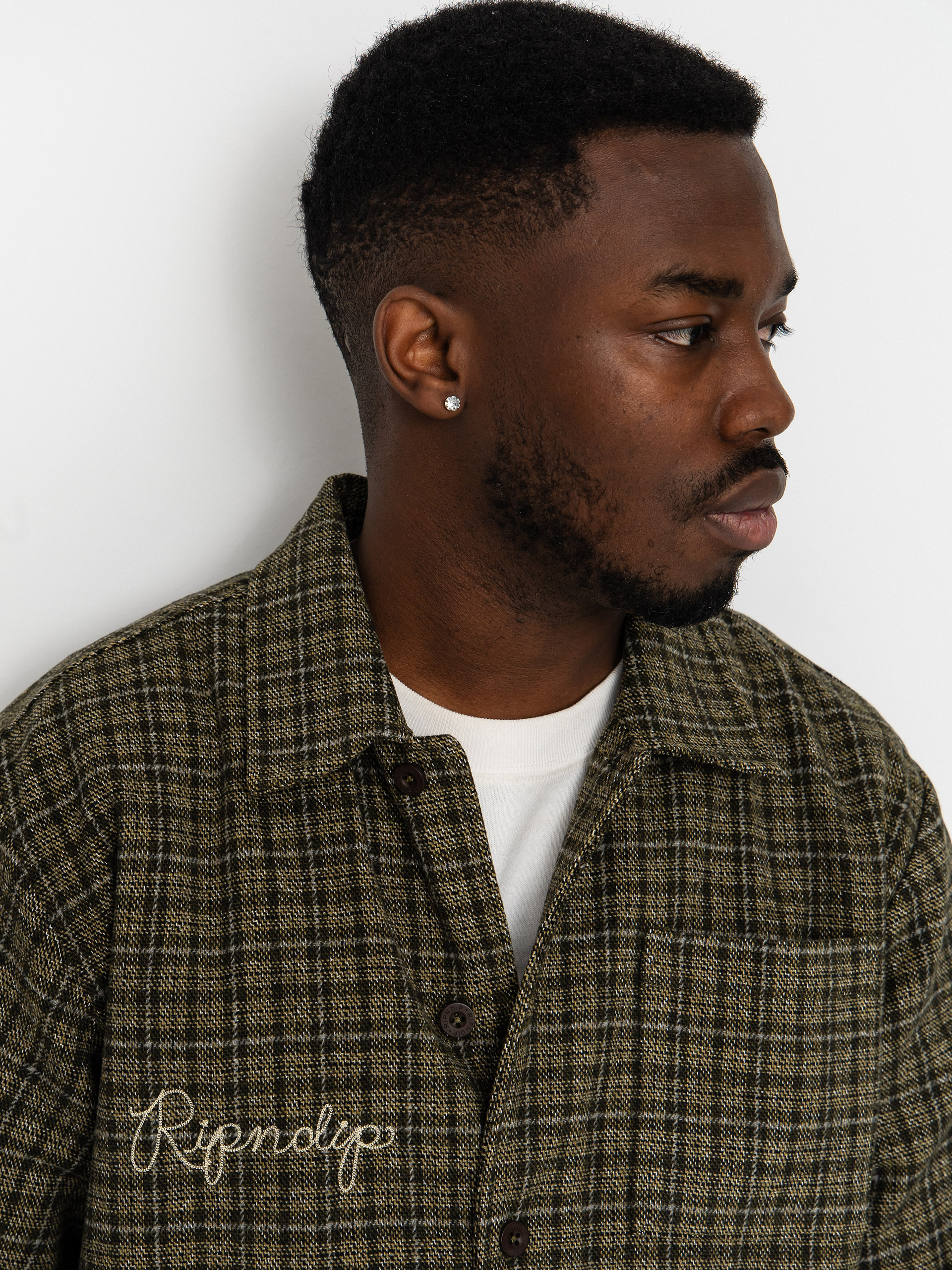 Geacă RipNDip Where The Flowers Bloom Flannel (olive)