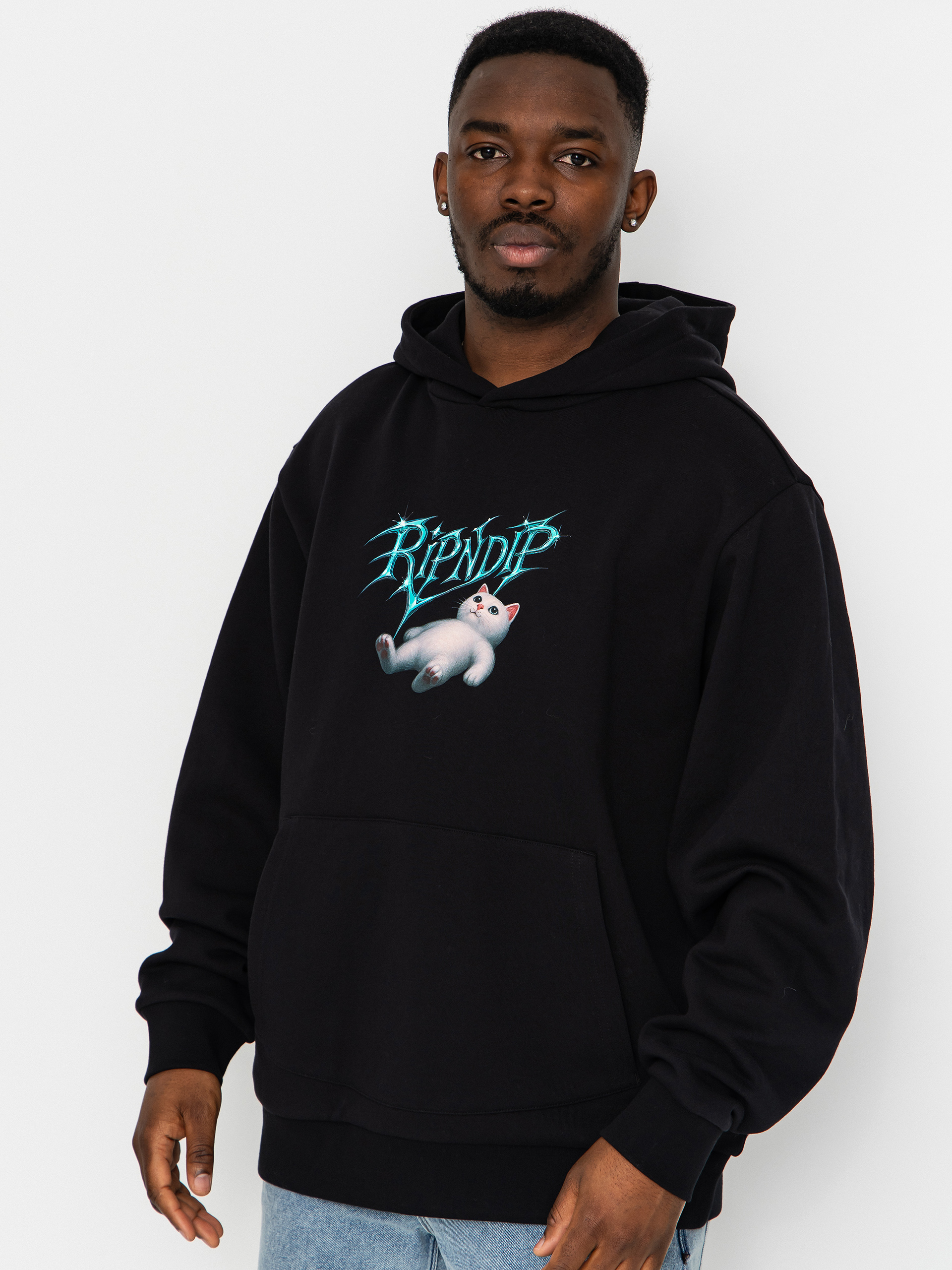 Hanorac cu glugă RipNDip Space Vision HD (black)