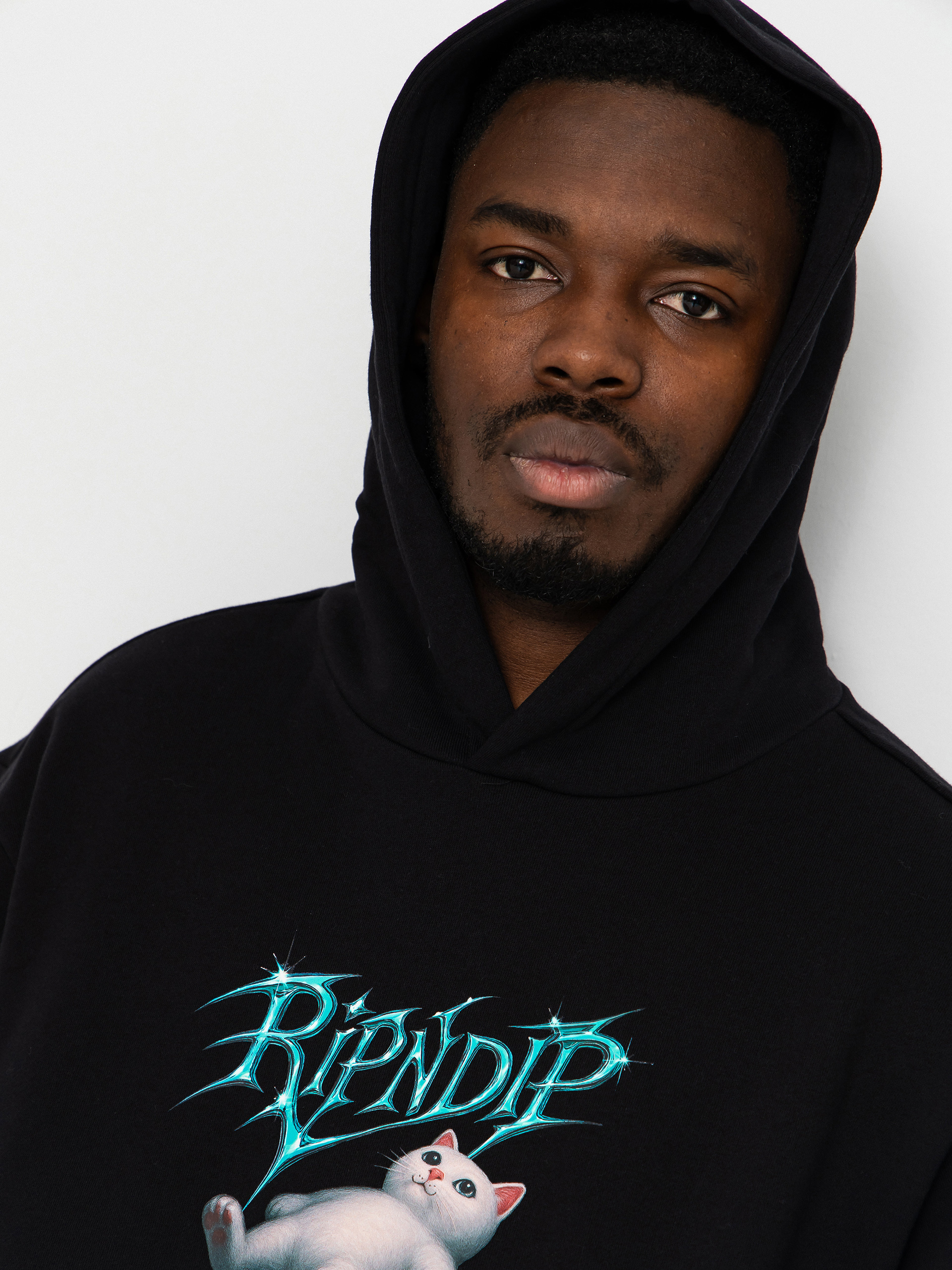 Hanorac cu glugă RipNDip Space Vision HD (black)