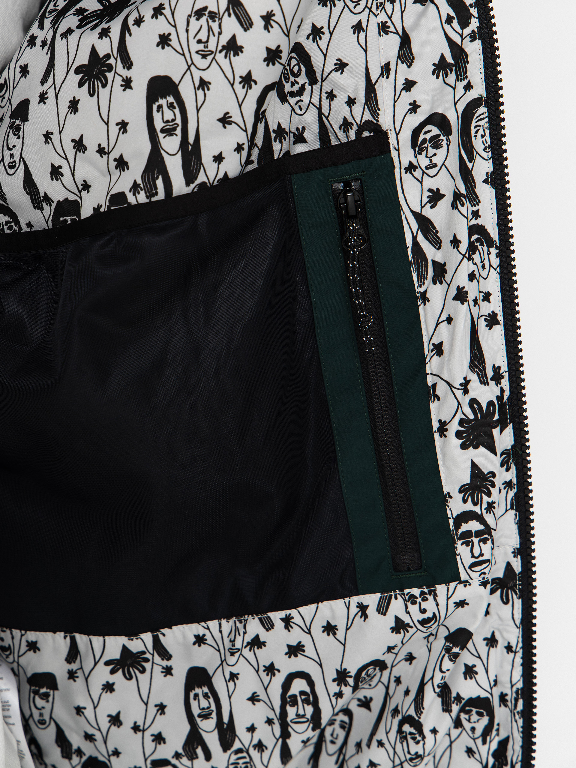 Pentru femei Geacă de snowboard Volcom Dlm (black green)