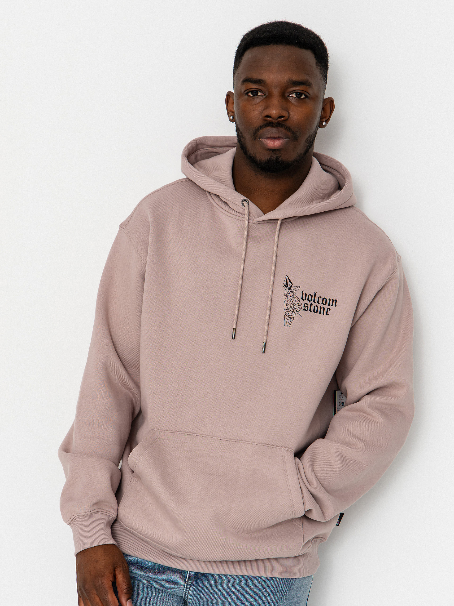 Hanorac cu glugă Volcom Watanite HD (bark brown)