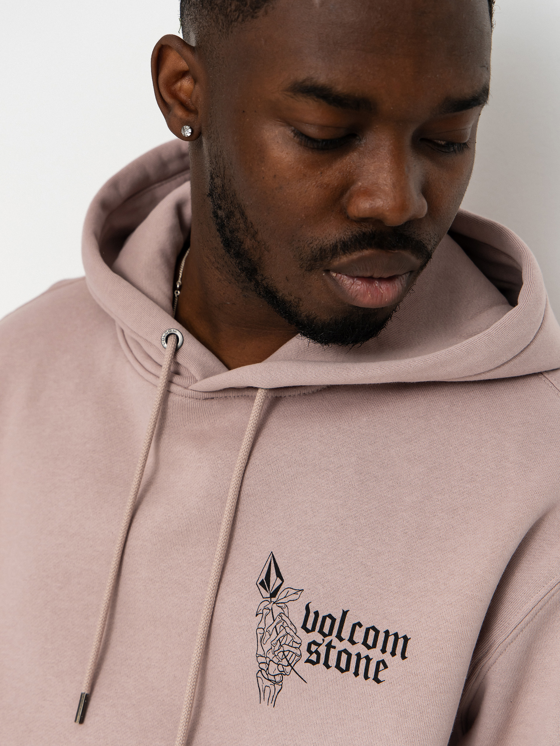 Hanorac cu glugă Volcom Watanite HD (bark brown)