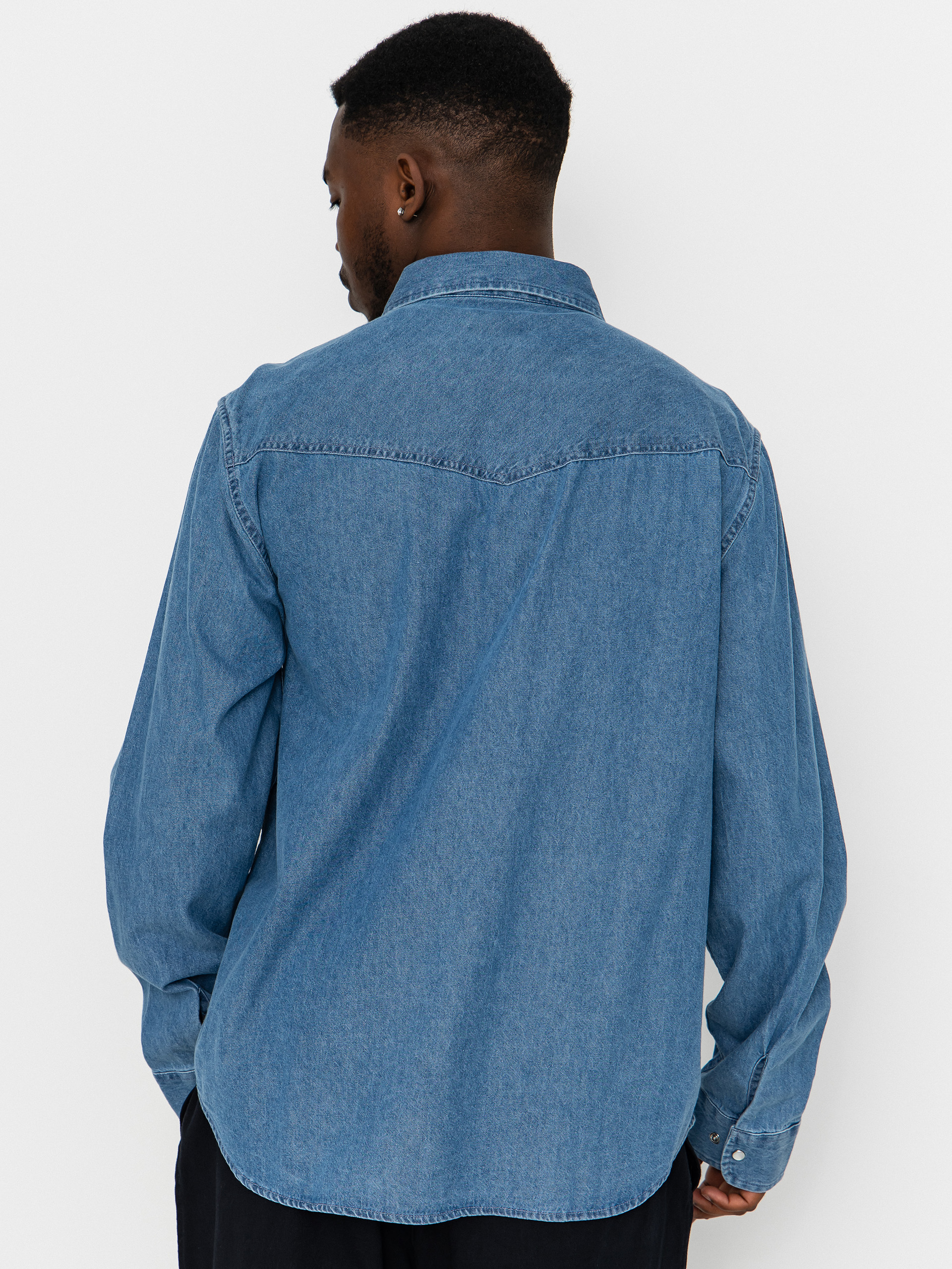 Cămașă Brixton Waylon Lw Overshirt (med wash chambrey)