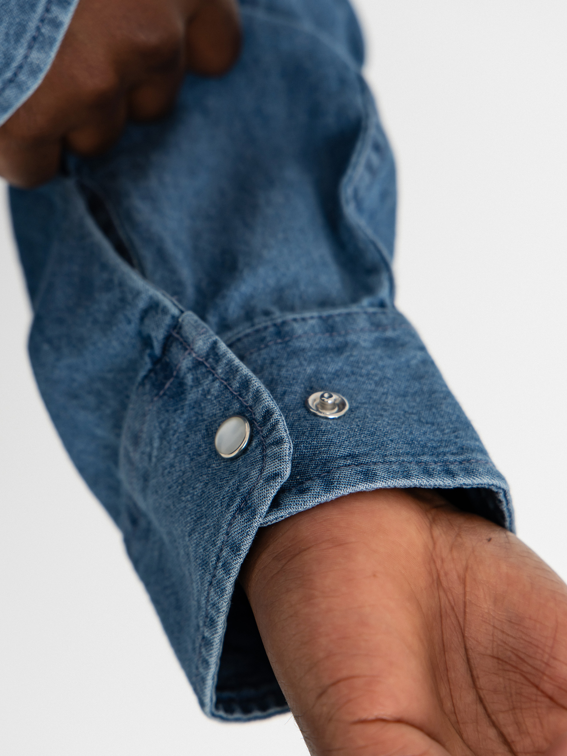 Cămașă Brixton Waylon Lw Overshirt (med wash chambrey)