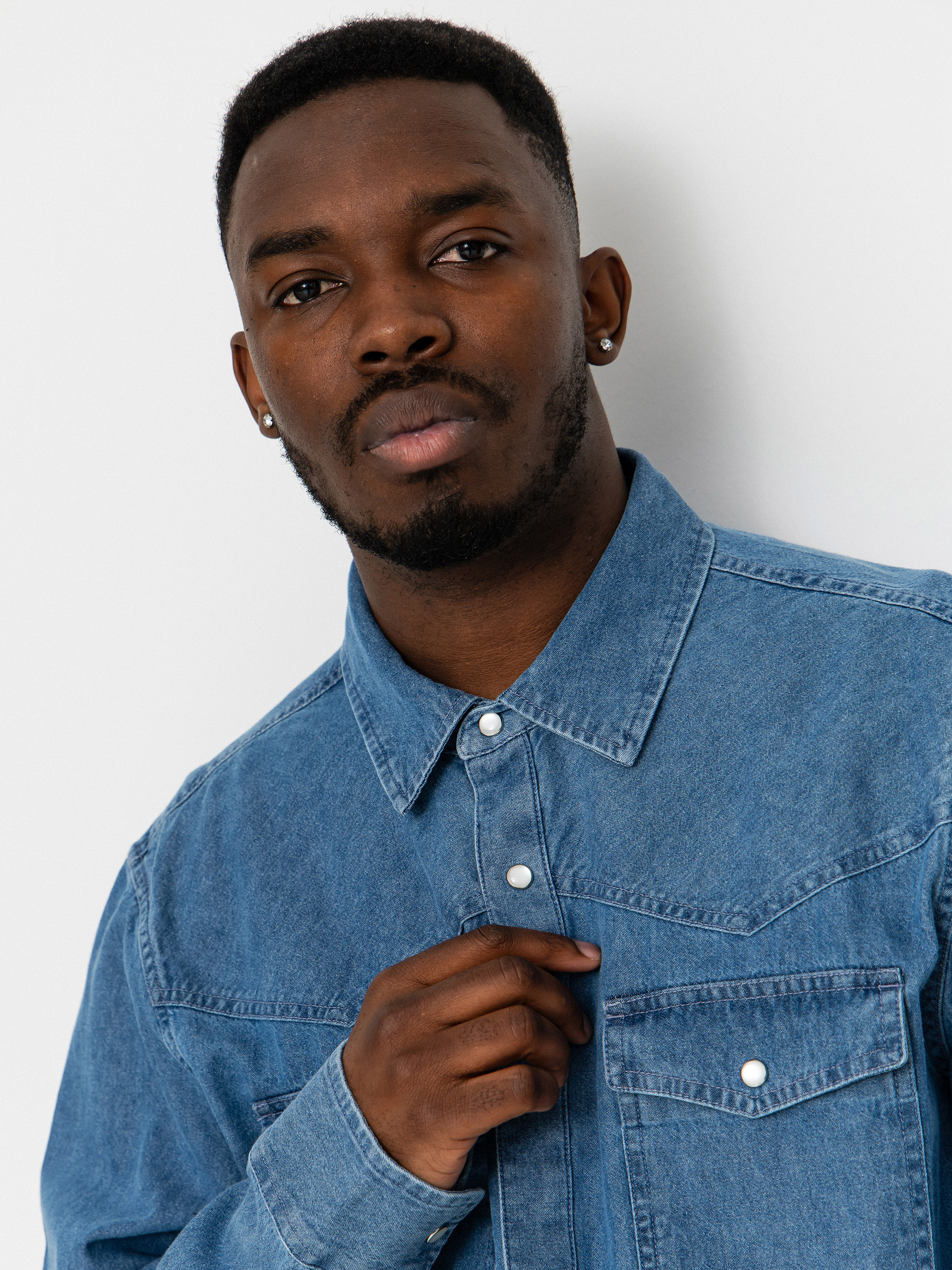 Cămașă Brixton Waylon Lw Overshirt (med wash chambrey)