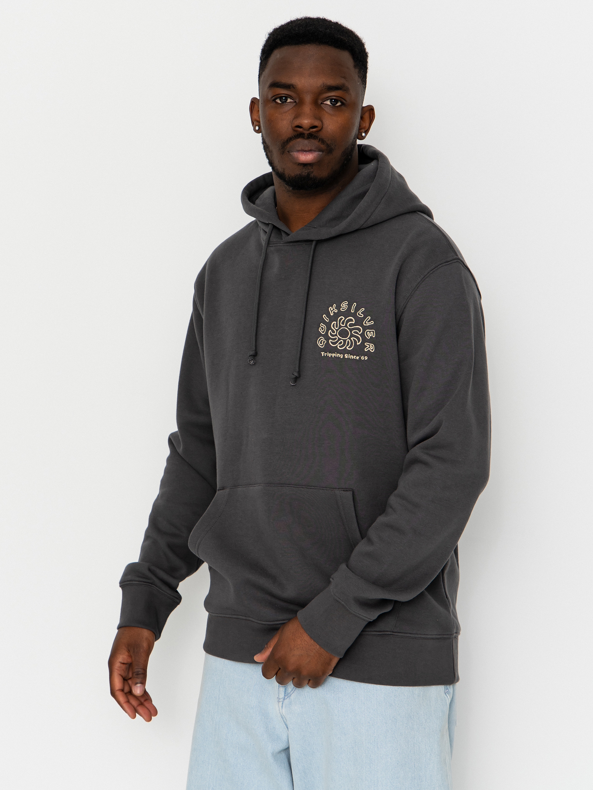 Hanorac cu glugă Quiksilver Salt Water Graphic HD (iron gate)