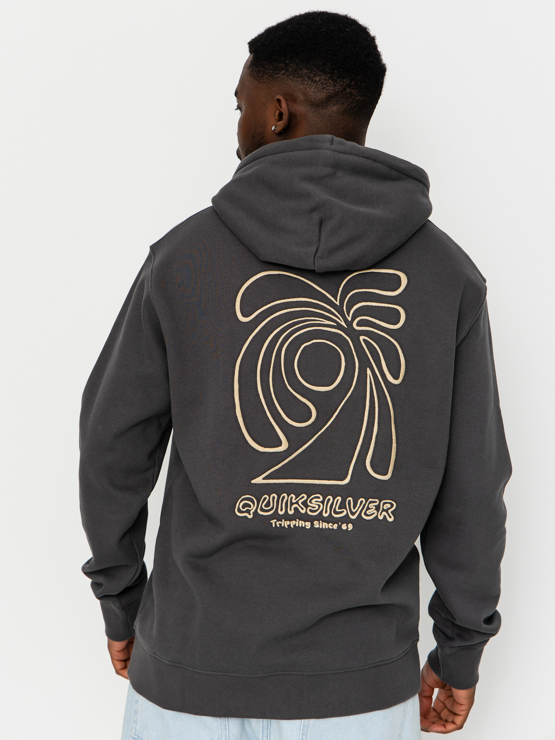 Hanorac cu glugă Quiksilver Salt Water Graphic HD (iron gate)