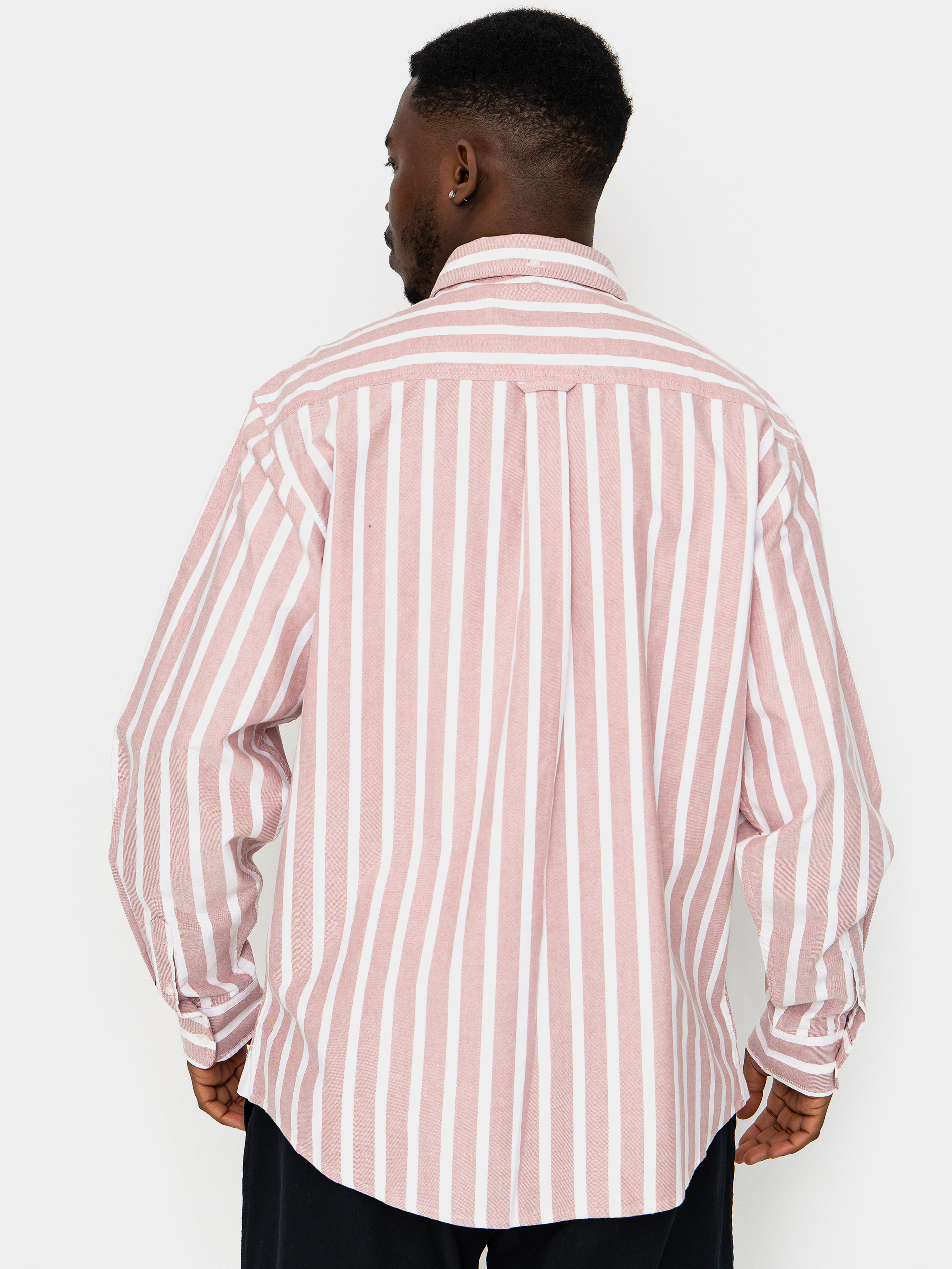 Cămașă Carhartt WIP Deven (deven stripe/oxide red/white)