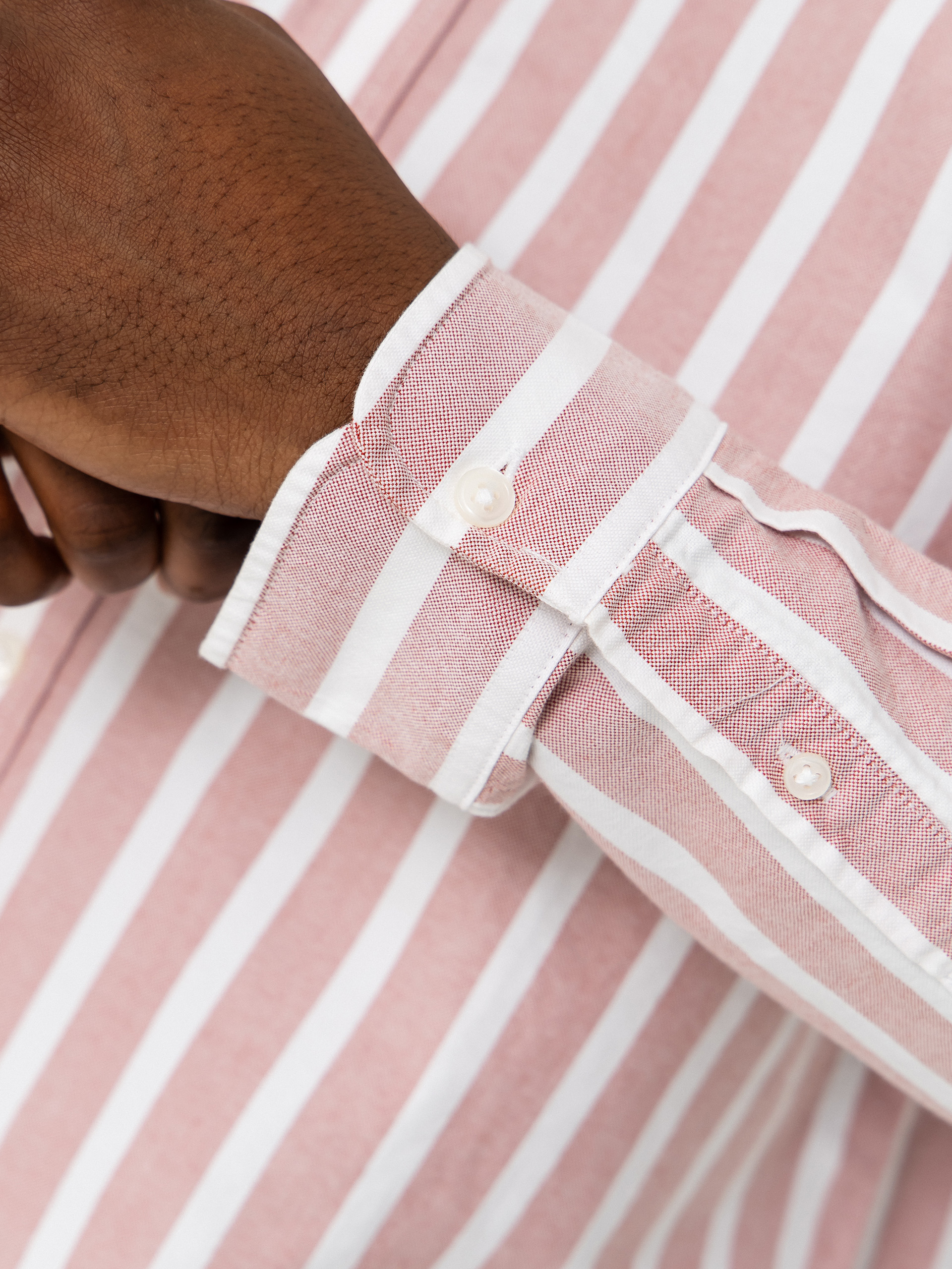 Cămașă Carhartt WIP Deven (deven stripe/oxide red/white)