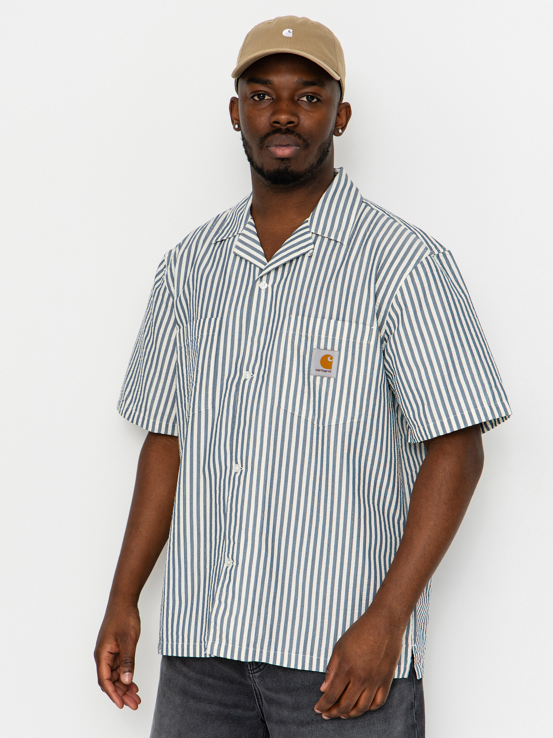 Cu0103mau0219u0103 Carhartt WIP Leavel (leavel stripe/blue river/wax)