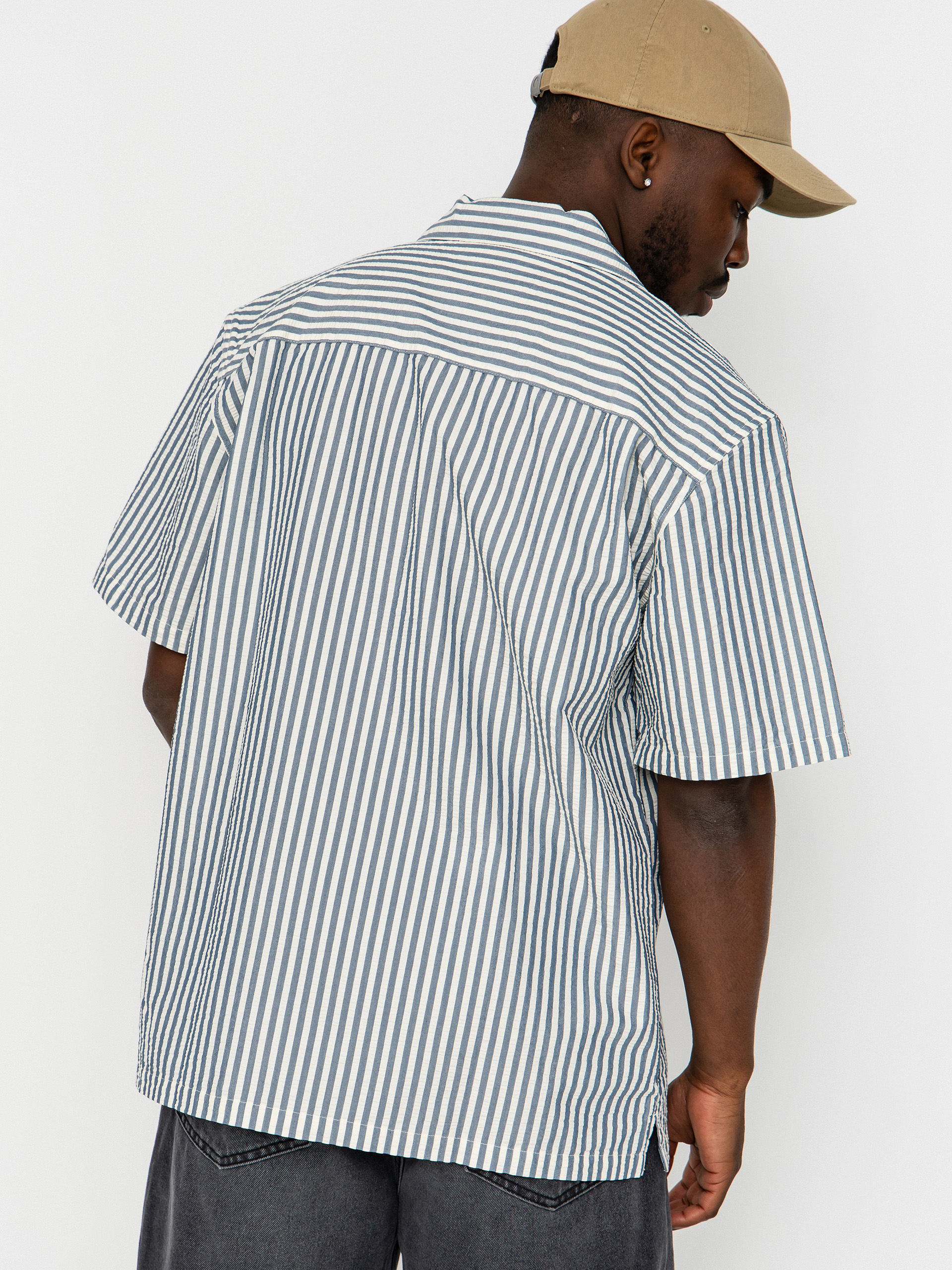 Cămașă Carhartt WIP Leavel (leavel stripe/blue river/wax)