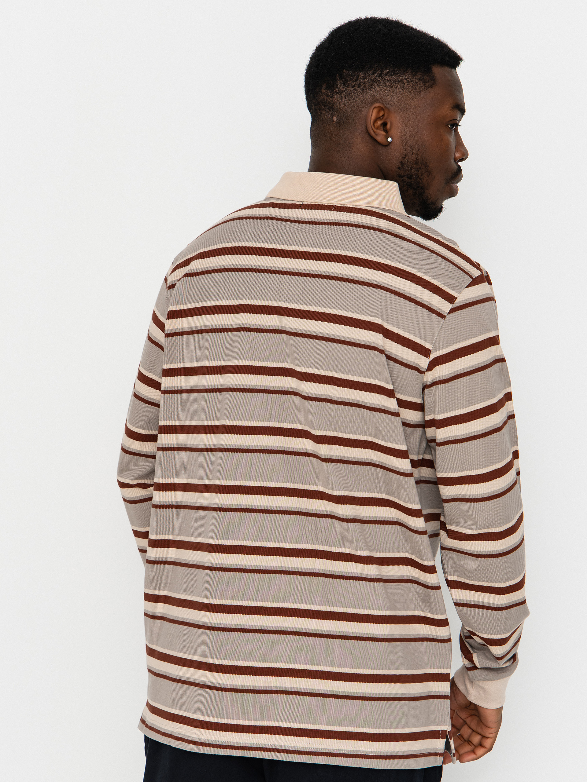 Longsleeve Santa Cruz Cera Polo (stone grey/coffee)
