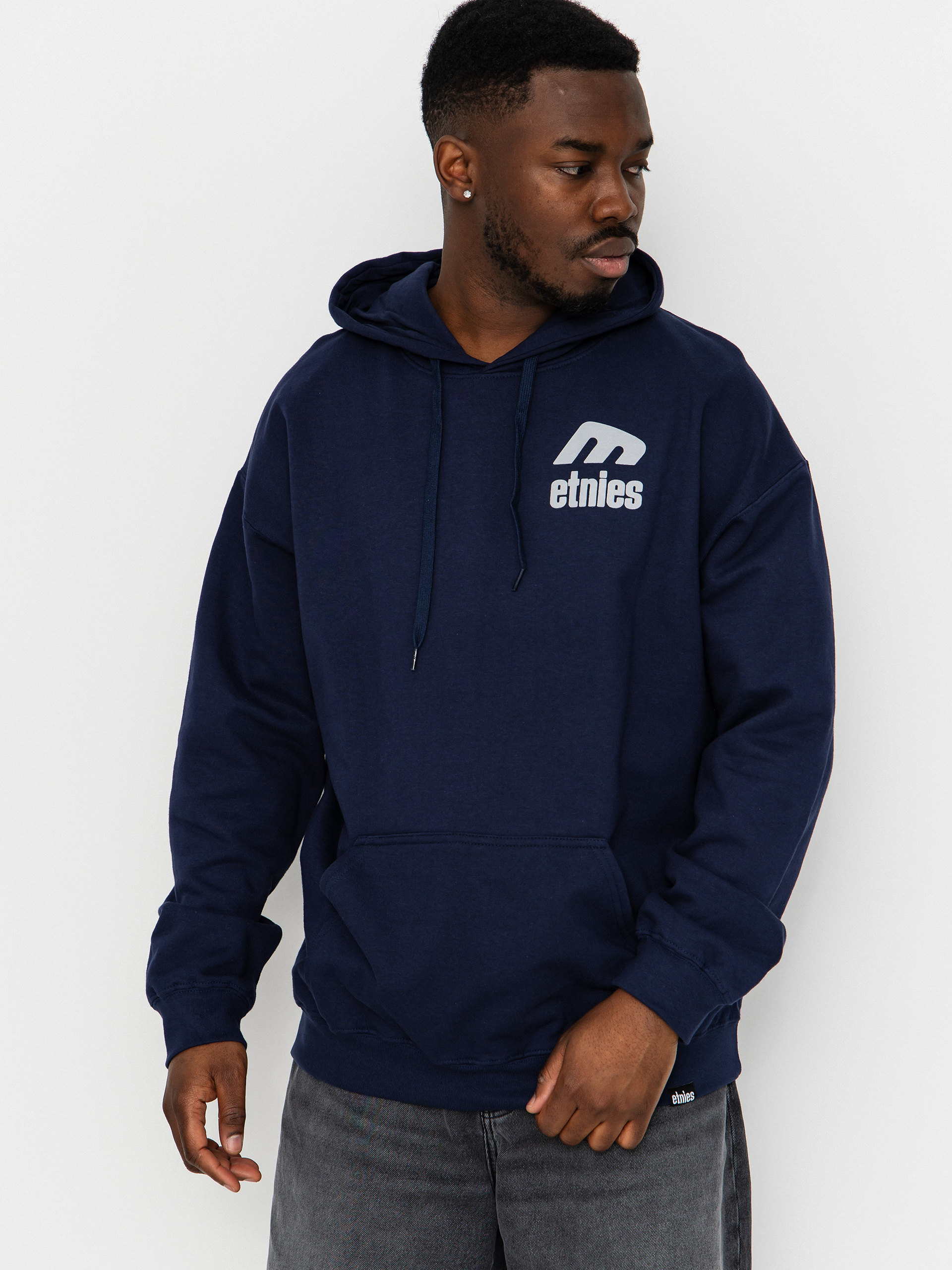 Hanorac cu glugă Etnies Icon E HD (navy/grey)