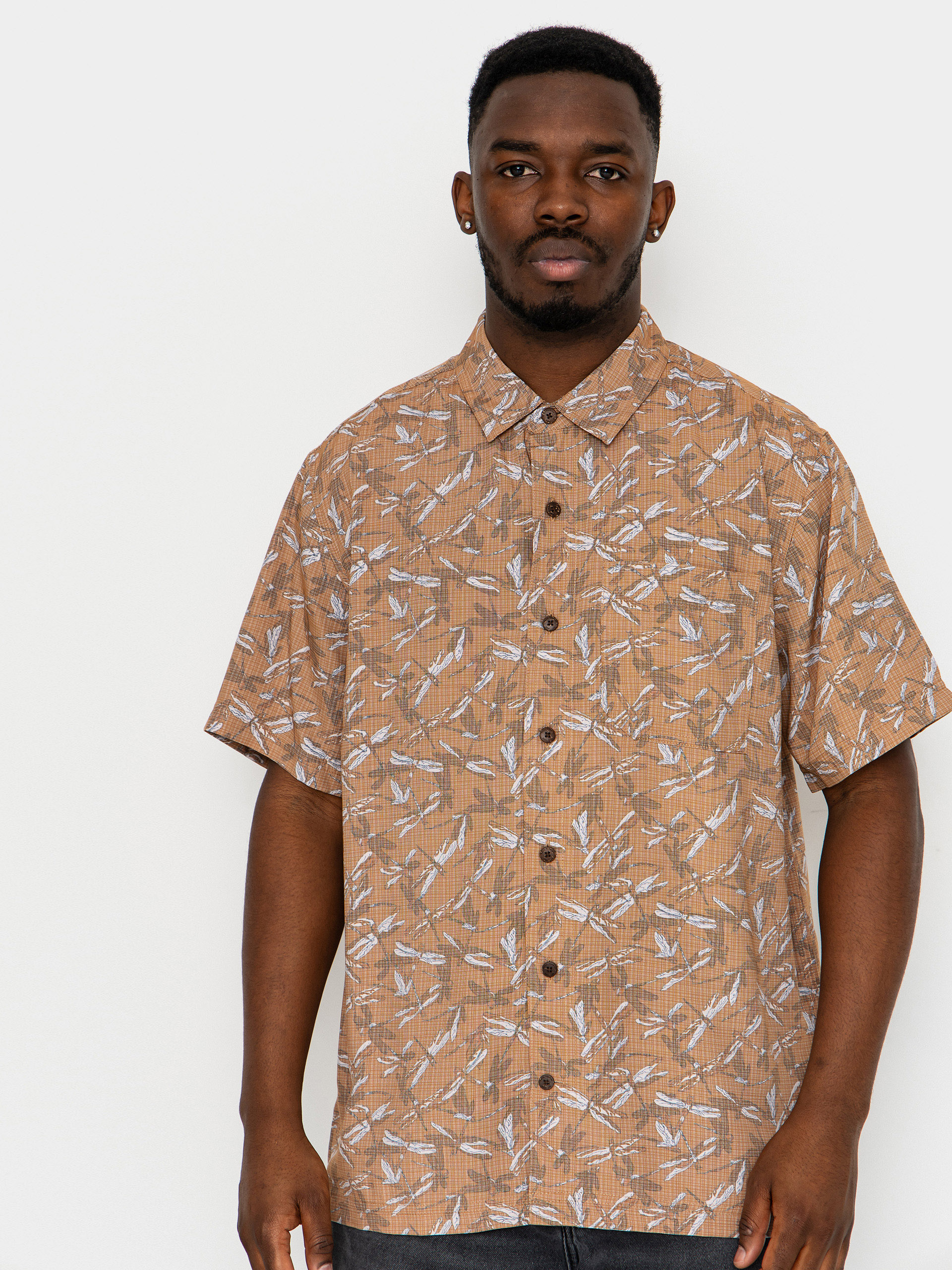 Cămașă Royal Robbins Camino Pucker (pecan dragonfly pt)