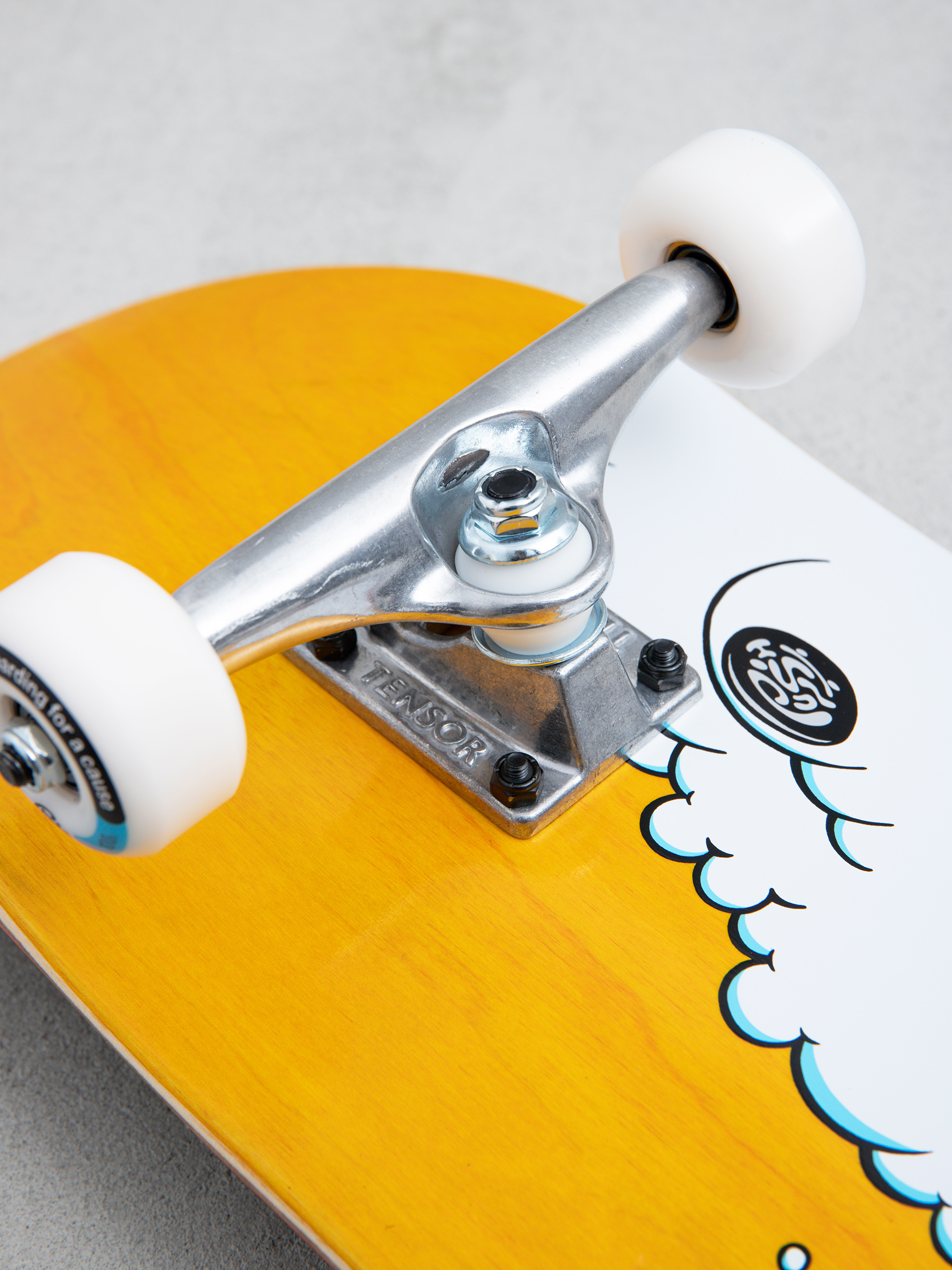 Skateboard Push Gorm Boberg Clouds (black/white)