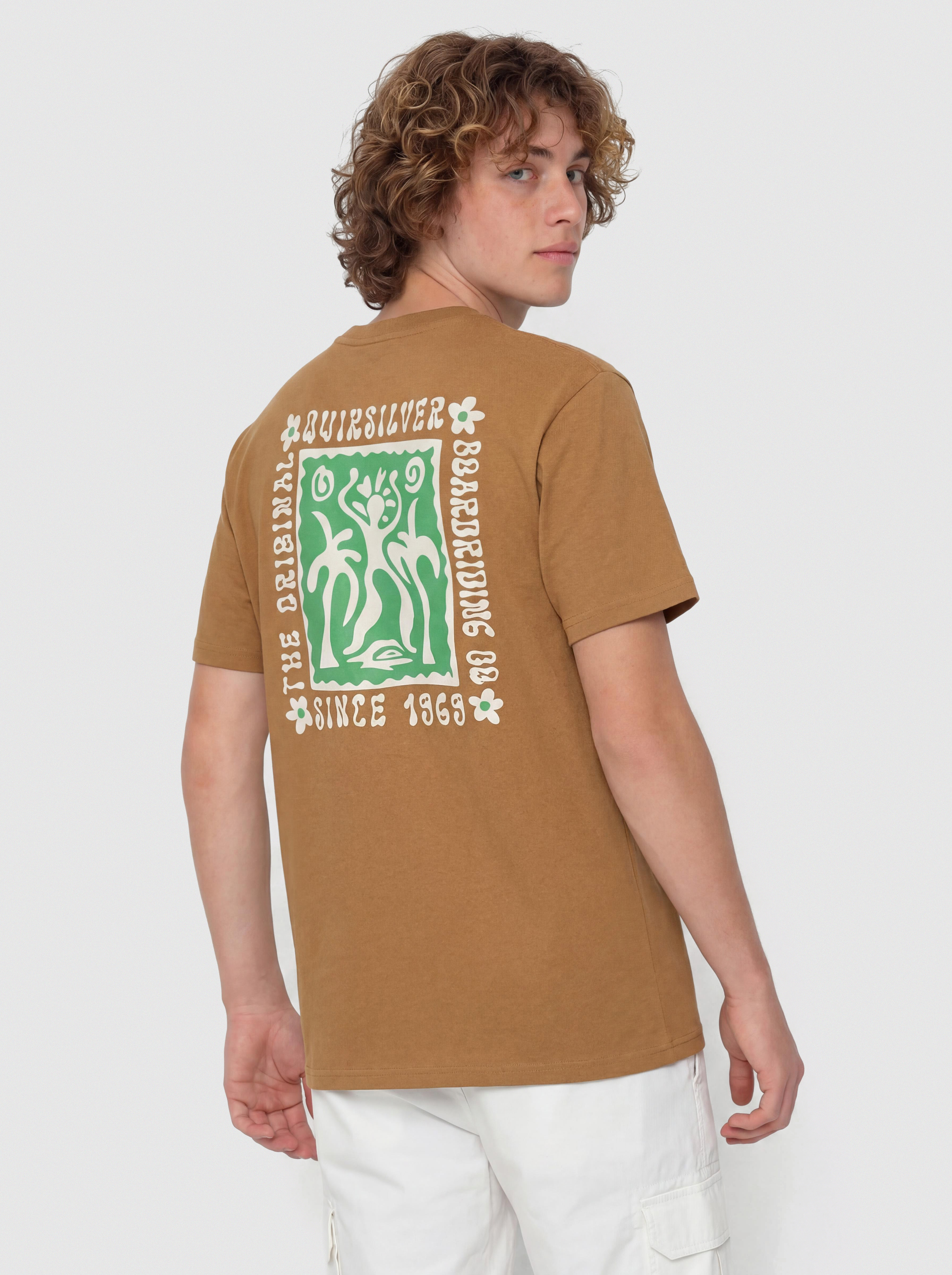 Tricou Quiksilver Serenity Splash (tobacco brown)