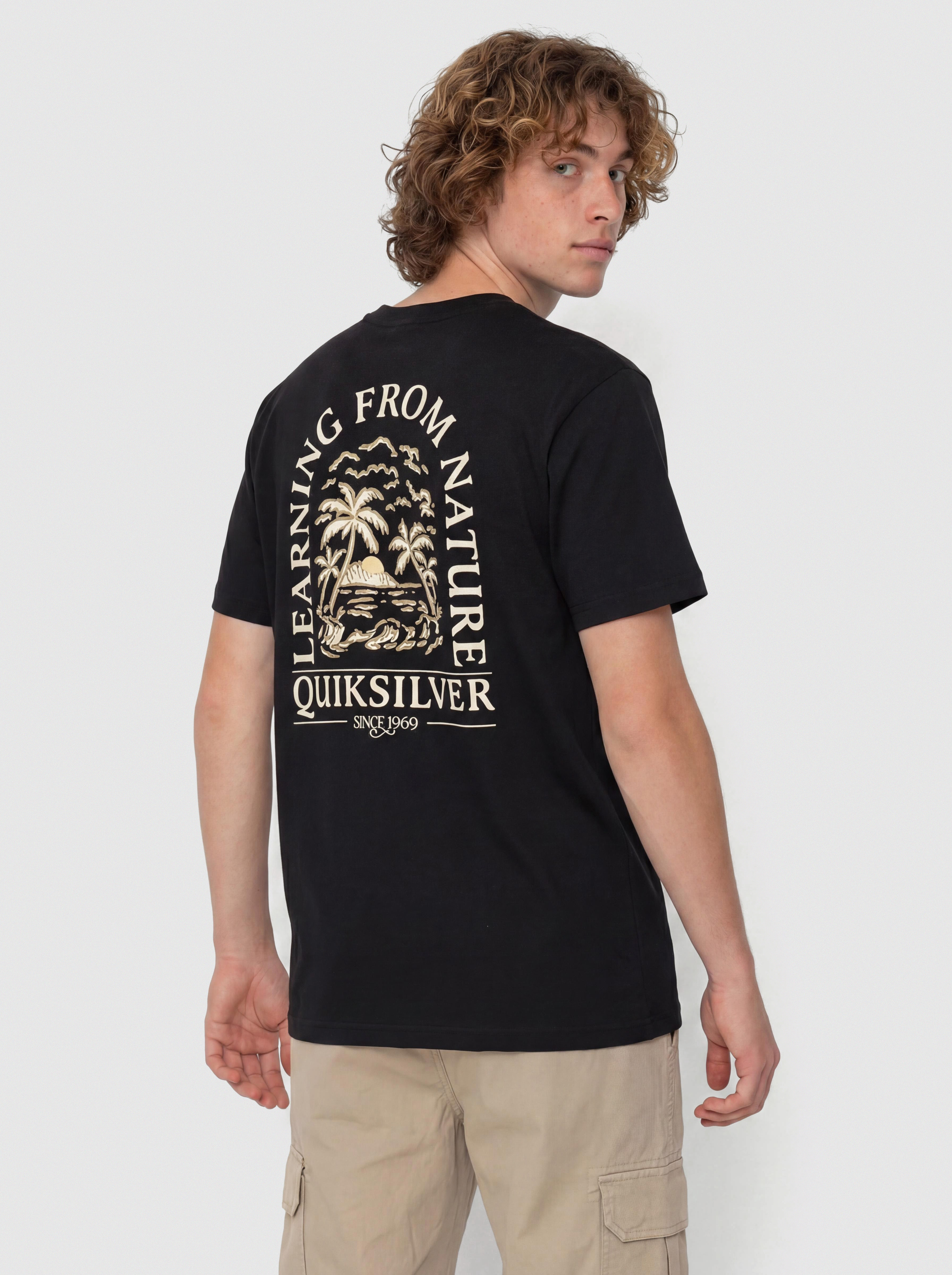 Tricou Quiksilver Evo Learning From Nature (black)