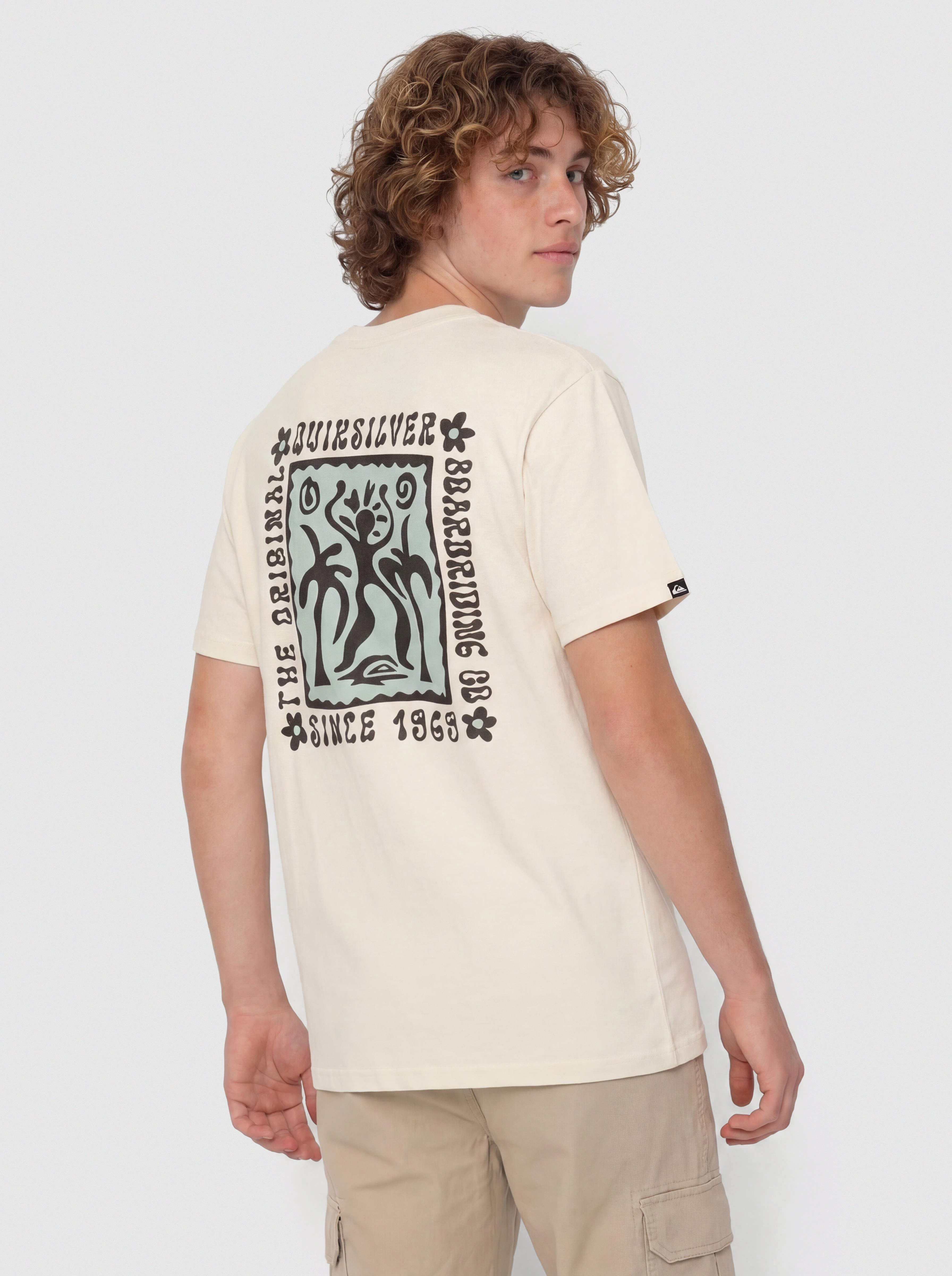 Tricou Quiksilver Serenity Splash (bone white)