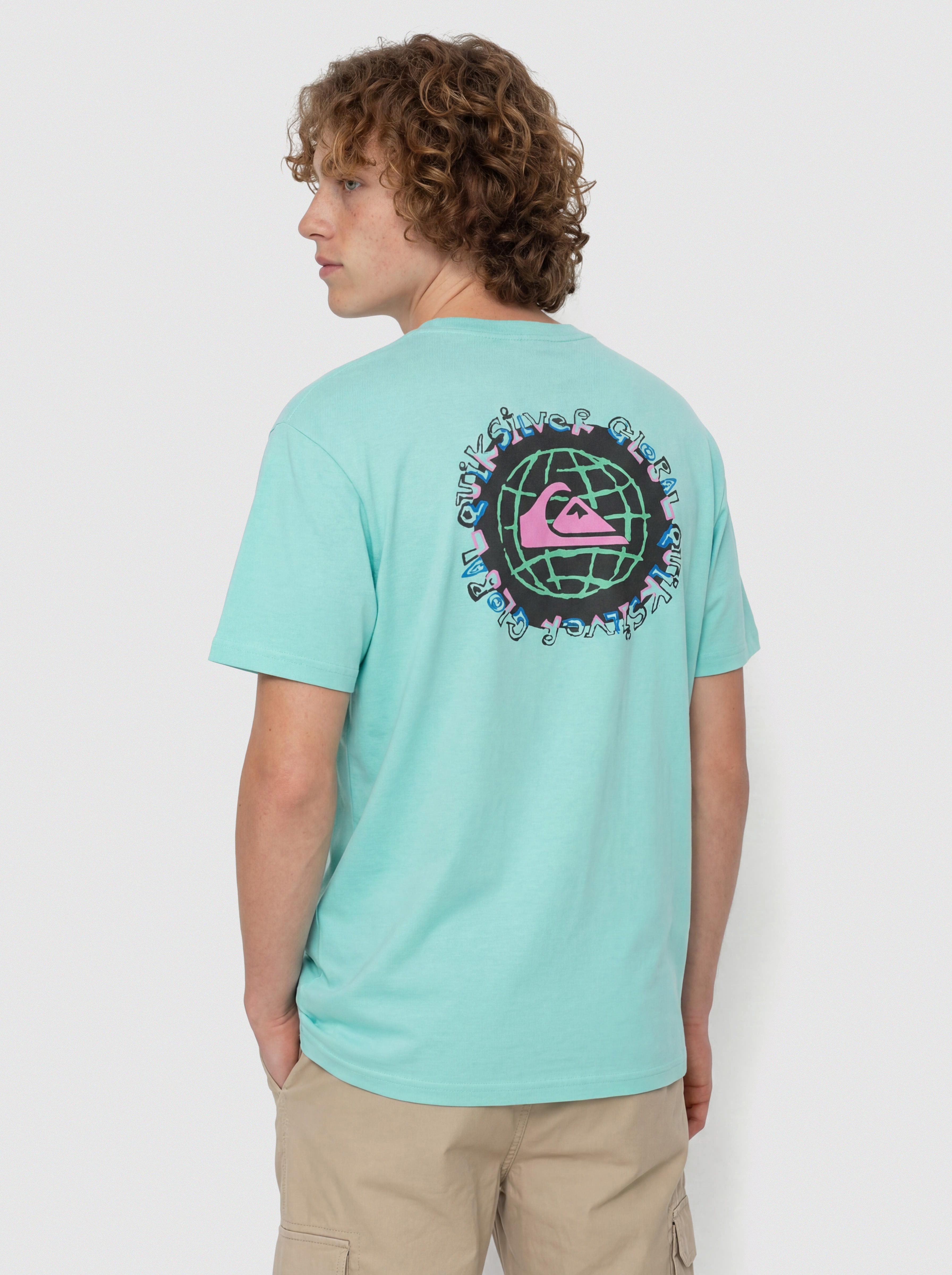 Tricou Quiksilver Global Heat (aqua sky)