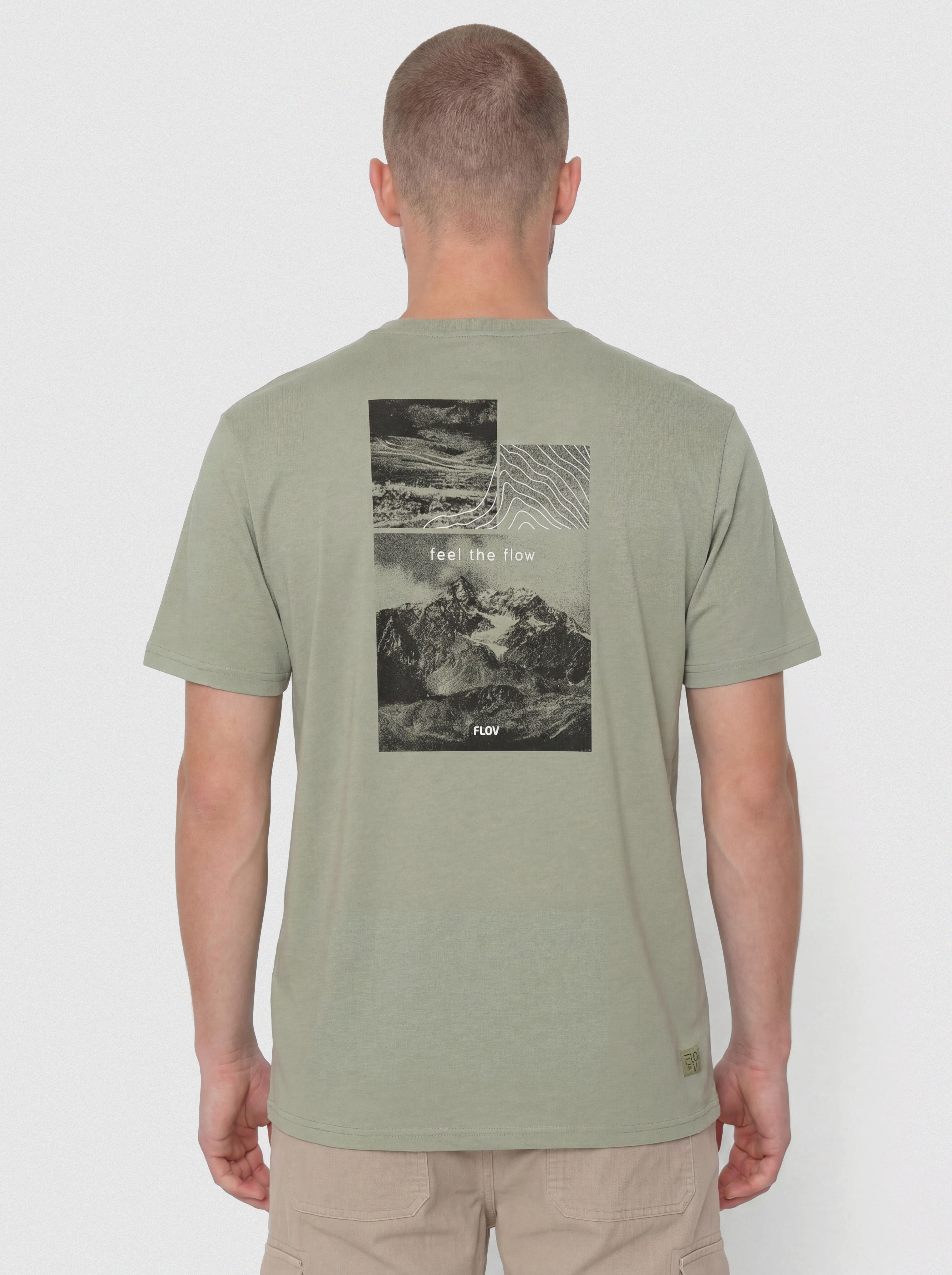 Tricou FLOV Morro (green/dark grey)