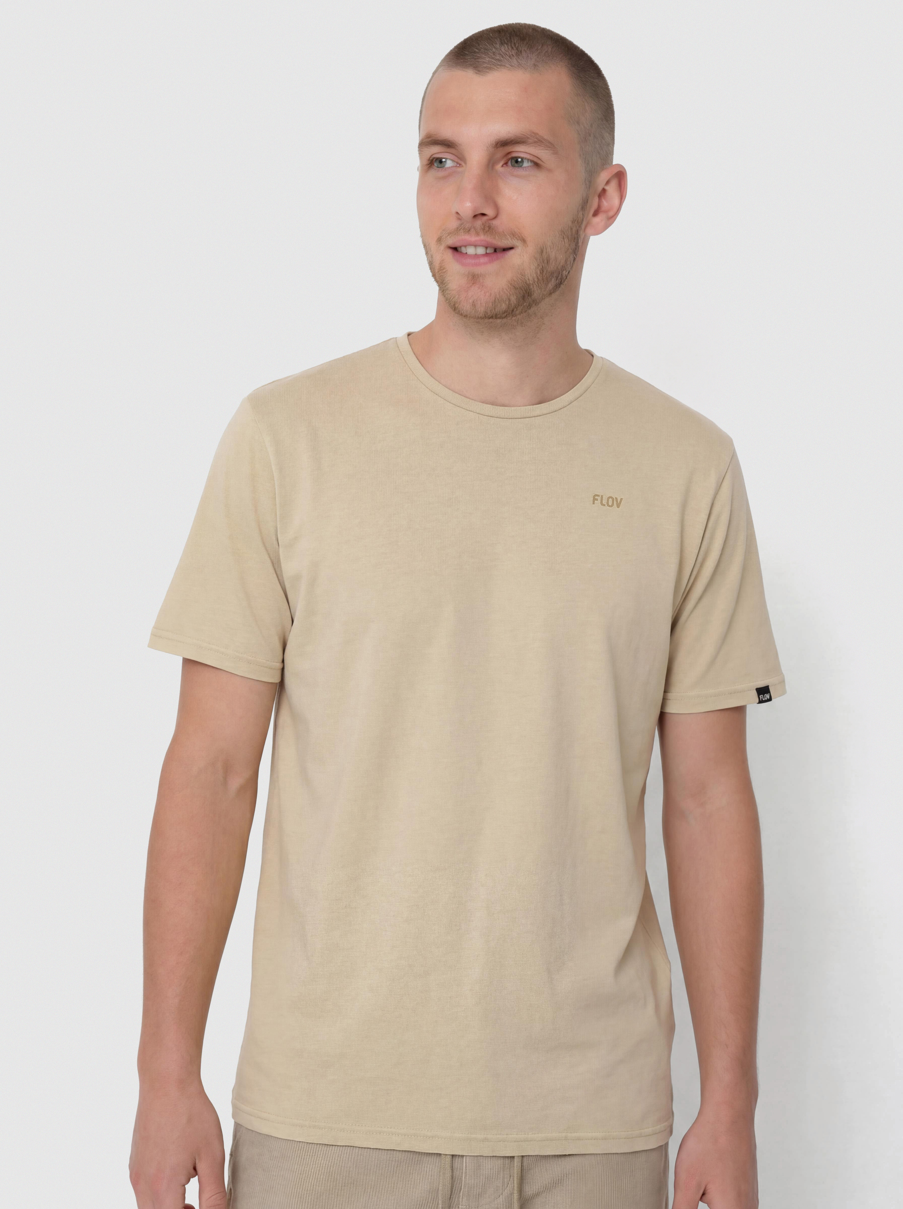 Tricou FLOV Morro (beige/dark grey)