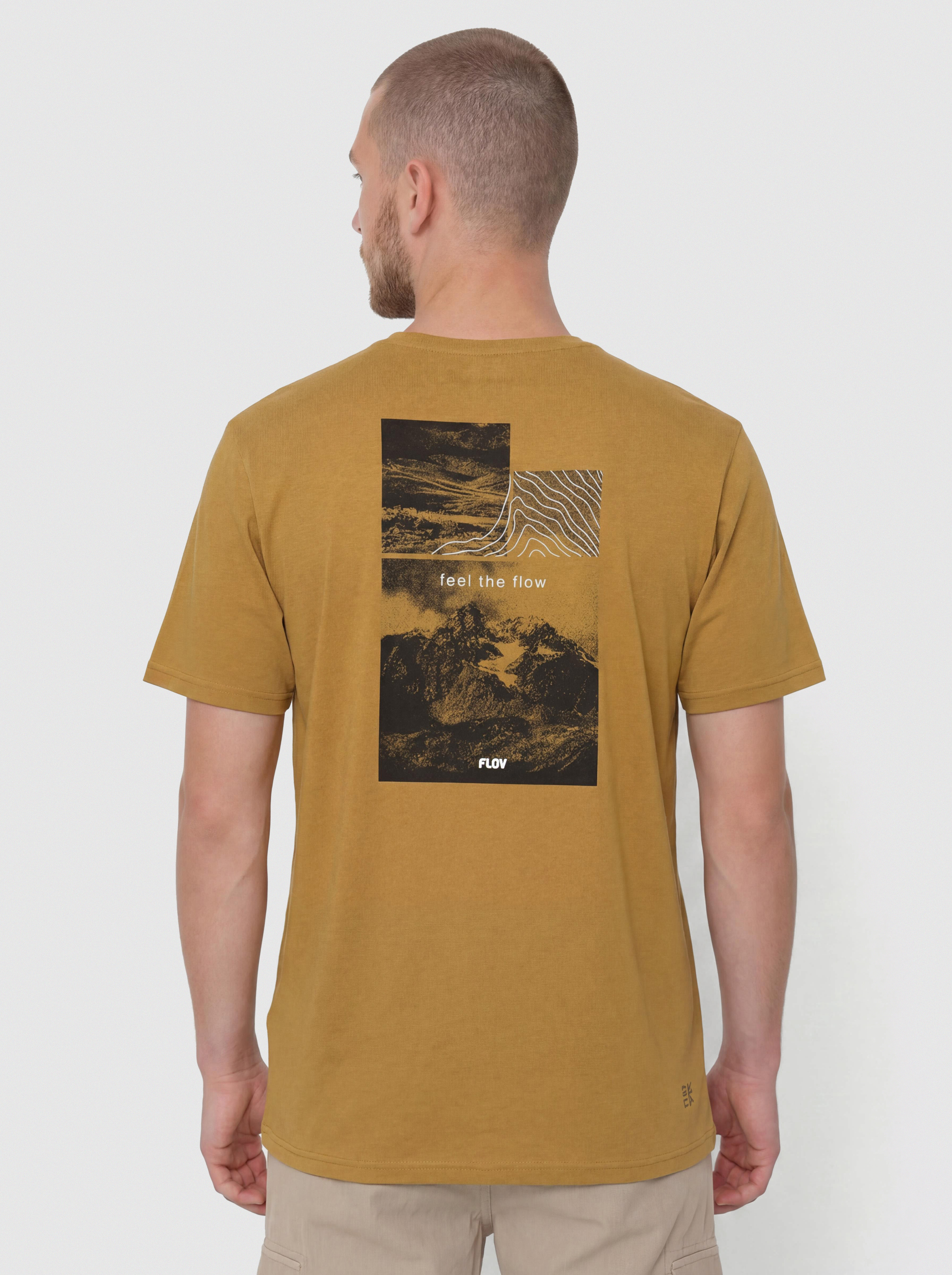 Tricou FLOV Morro (light brown/dark grey)