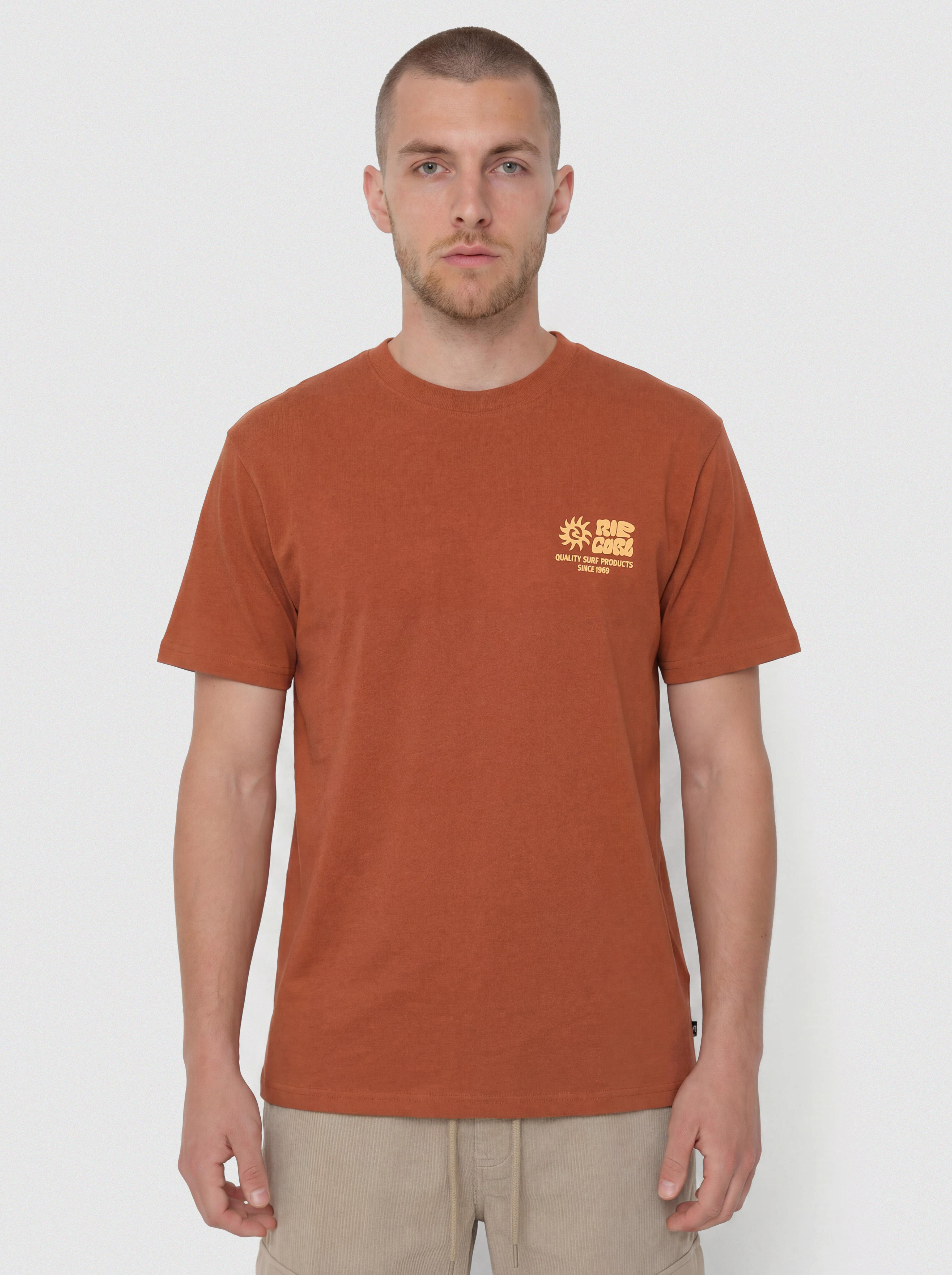 Tricou Rip Curl Pacific Rinse Glass Off (baked clay)