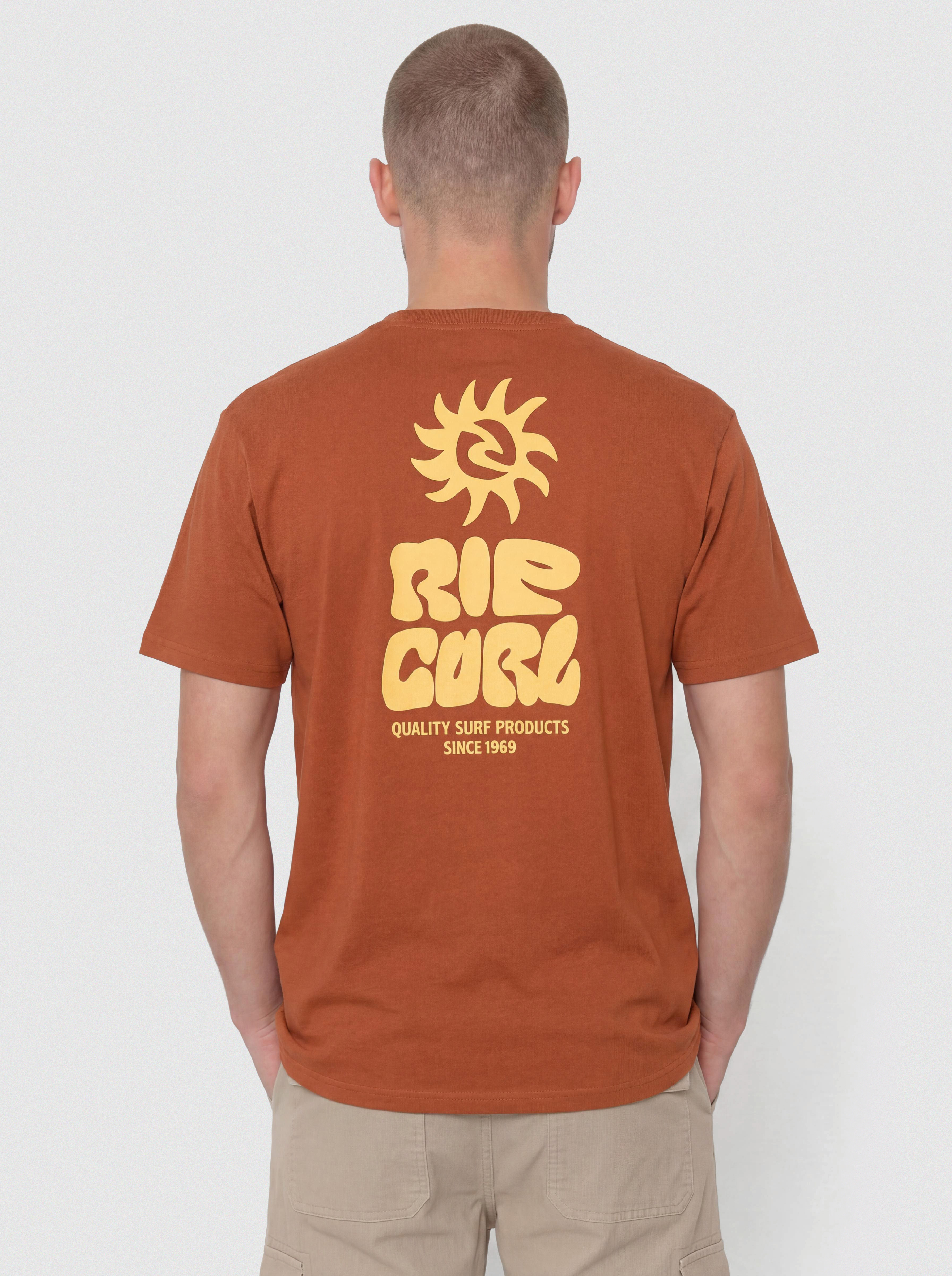 Tricou Rip Curl Pacific Rinse Glass Off (baked clay)