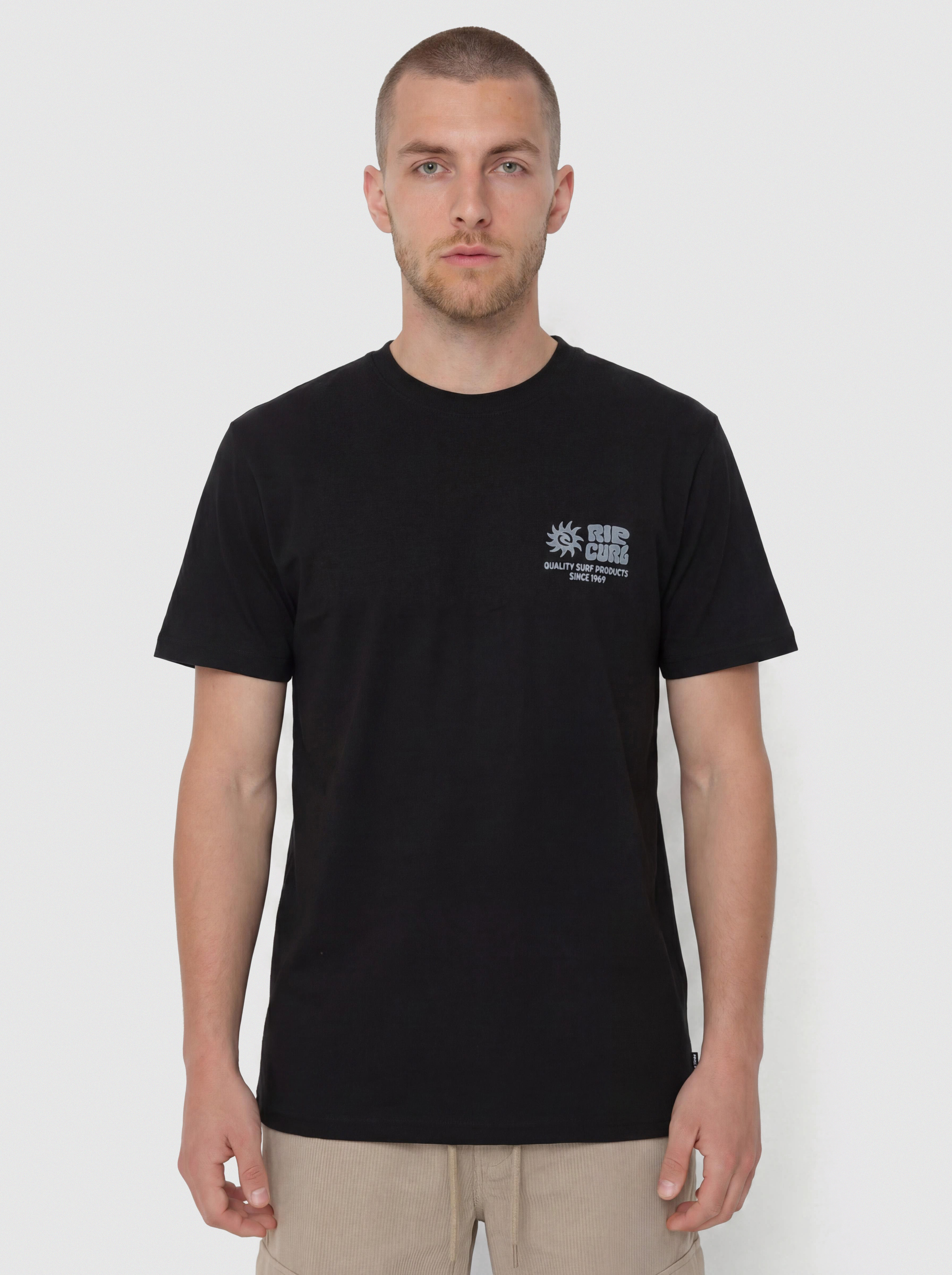 Tricou Rip Curl Pacific Rinse Glass Off (black)