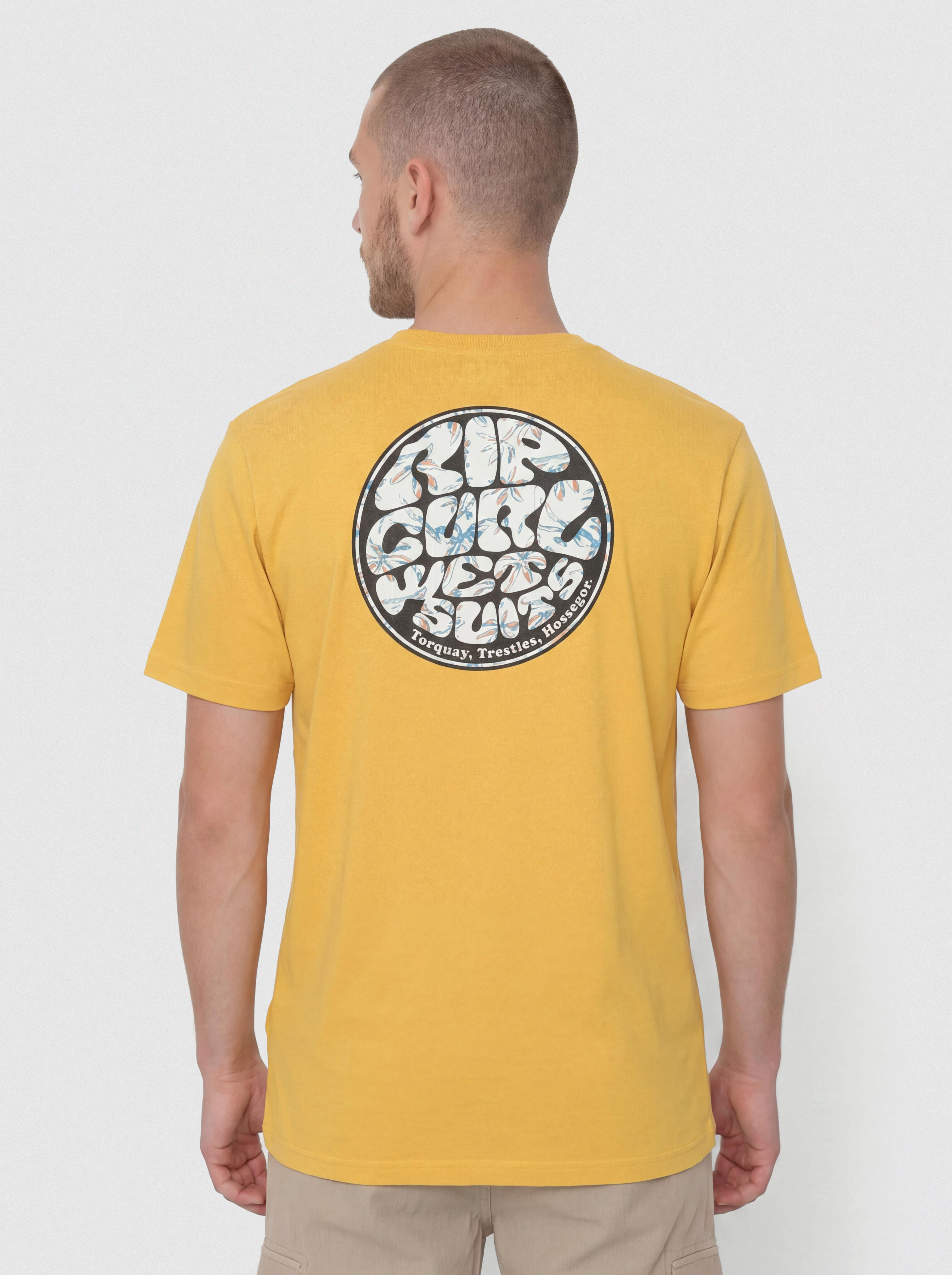 Tricou Rip Curl Wettie Passage Icon (ochre)