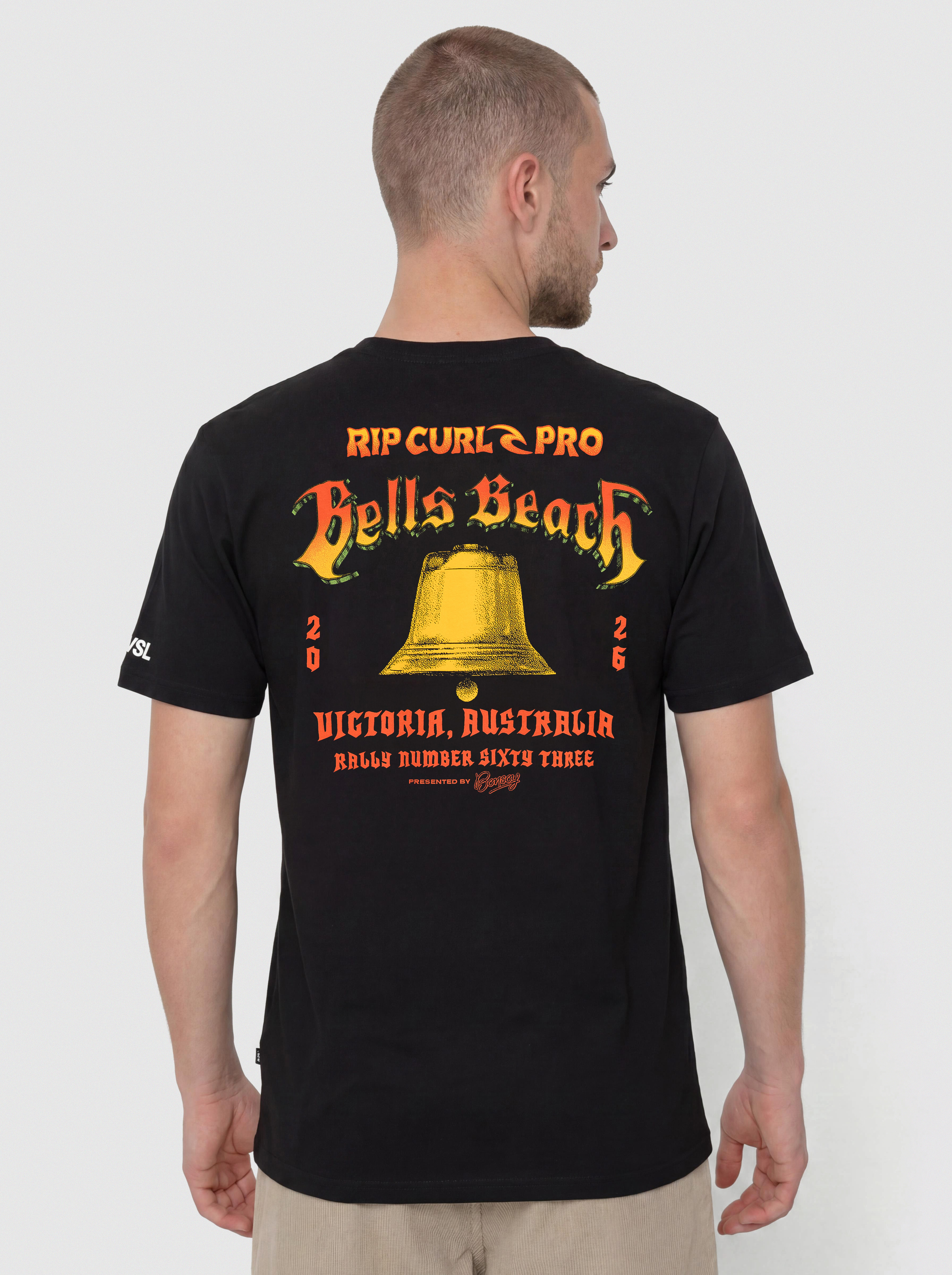 Tricou Rip Curl Bells Pro 26 Bell Logo (black)