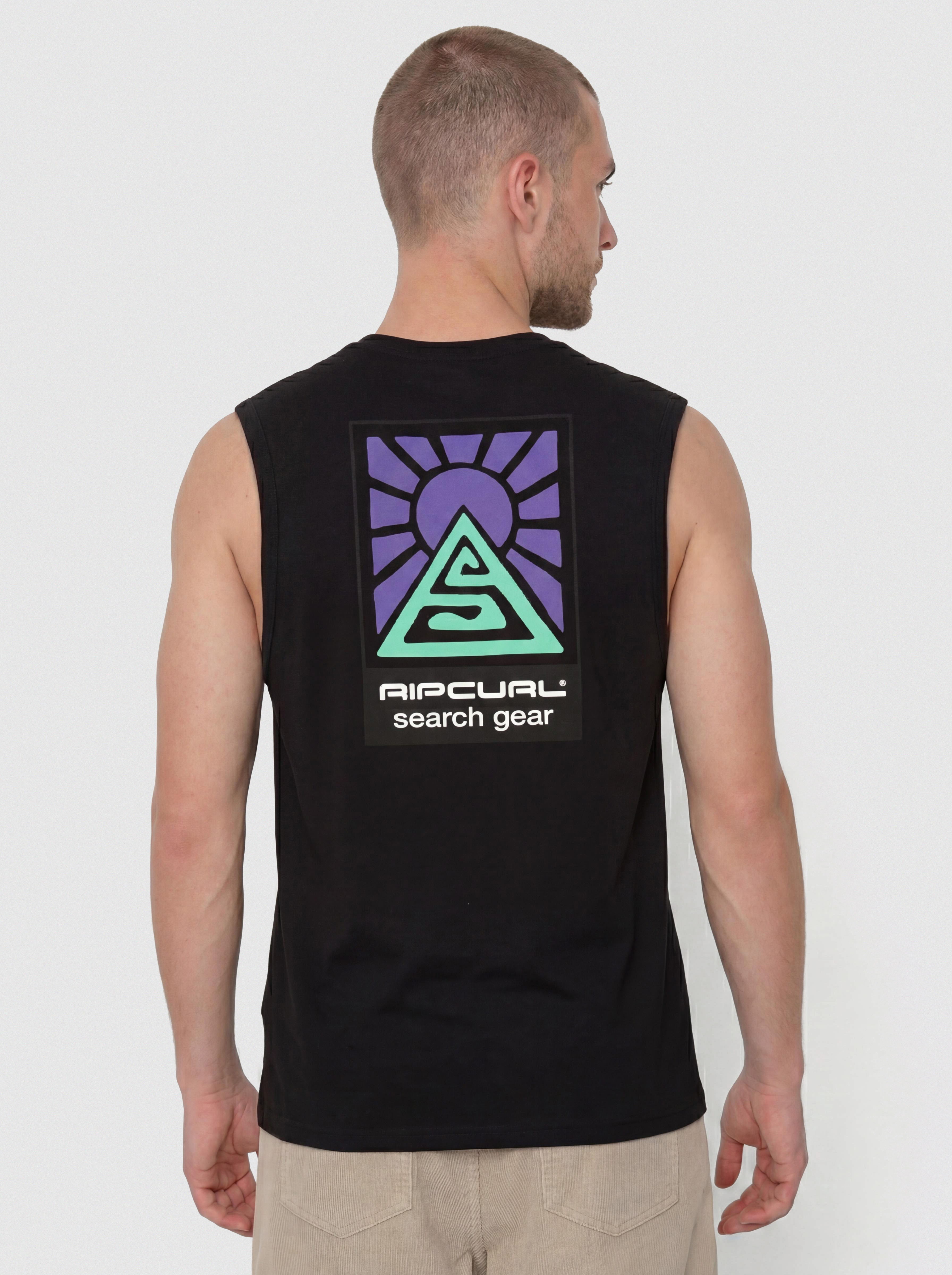 Tricou Rip Curl Search Dawn Muscle (black)