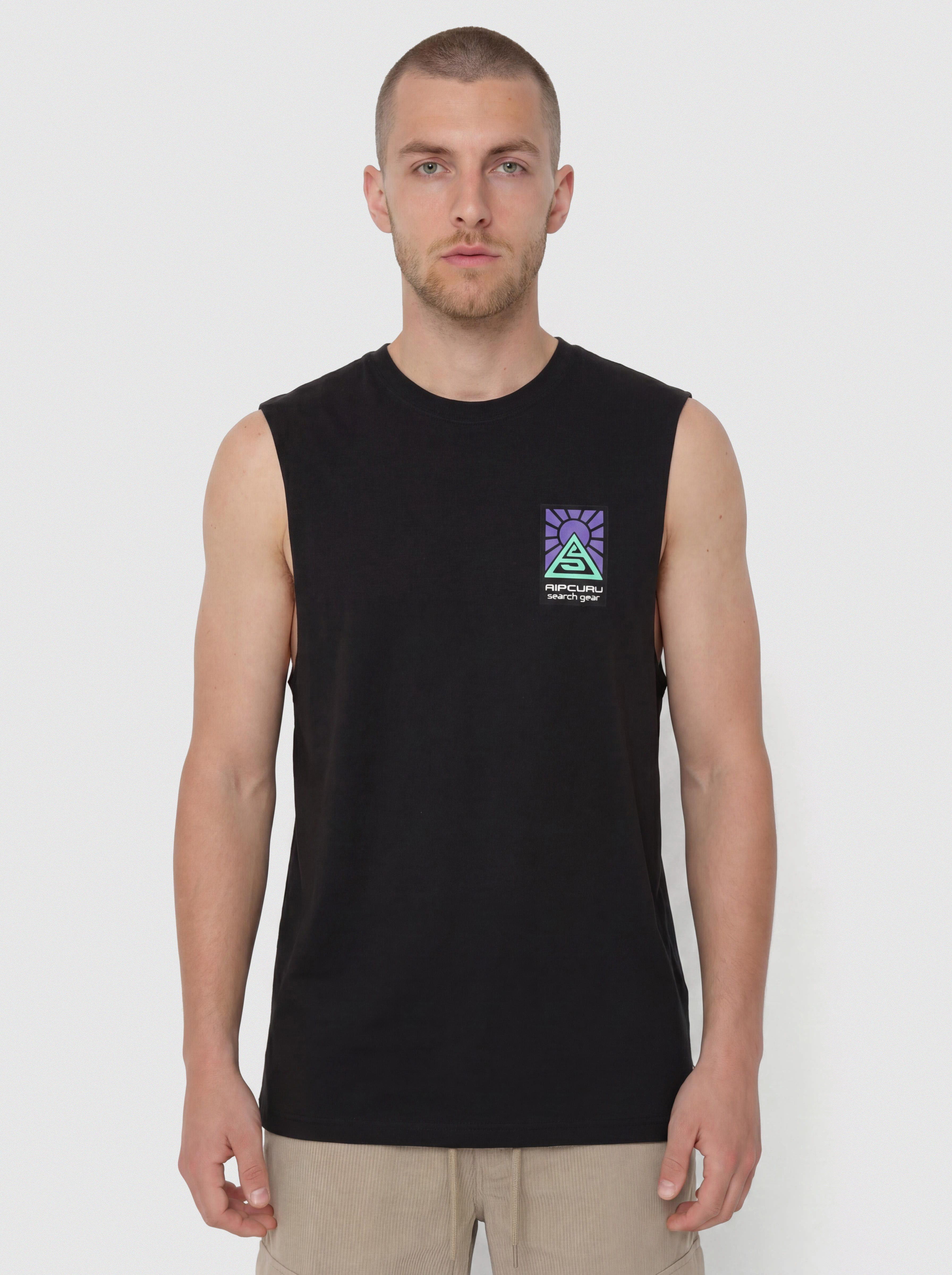 Tricou Rip Curl Search Dawn Muscle (black)