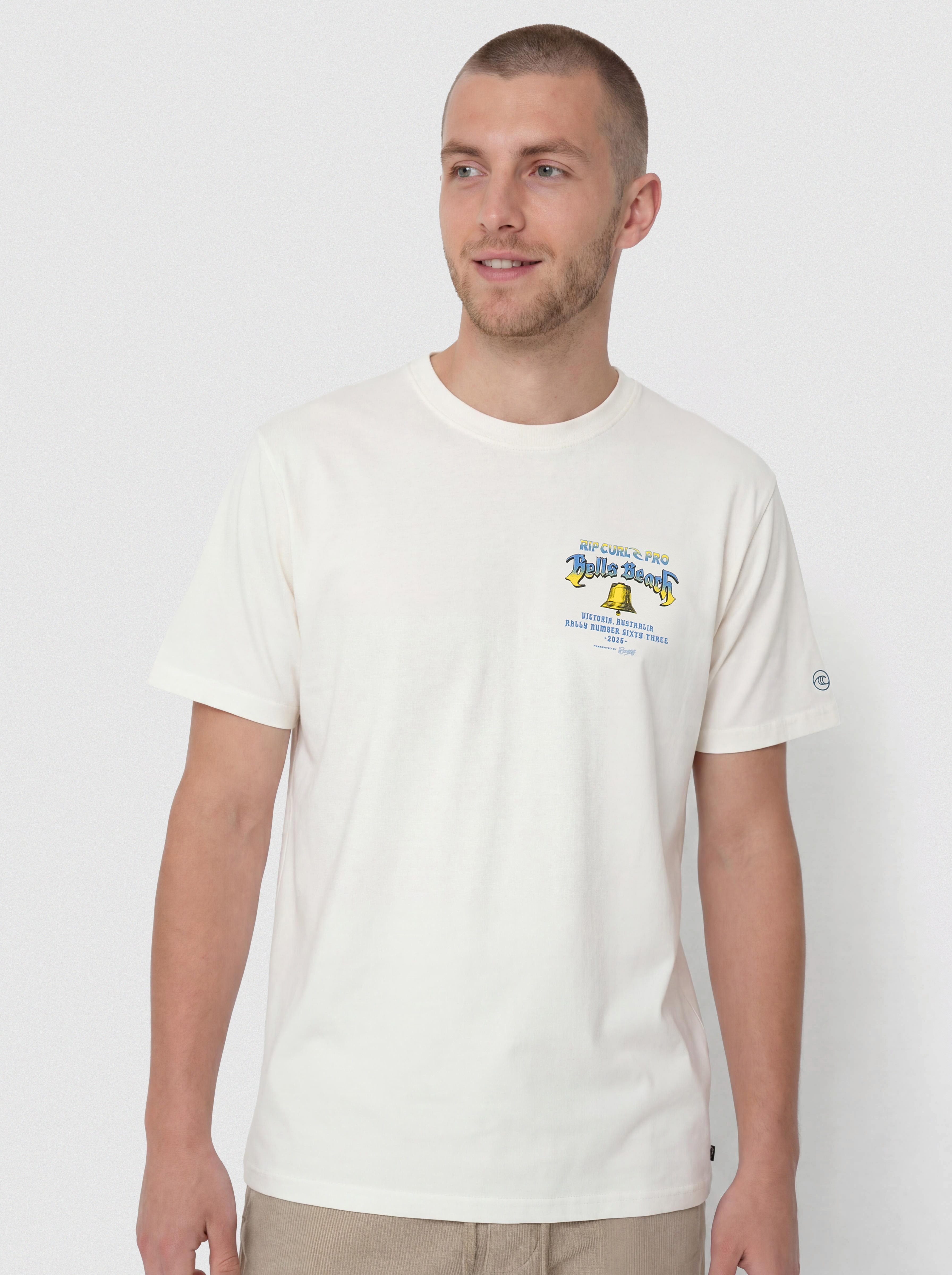 Tricou Rip Curl Bells Pro 26 Bell Logo (bone)