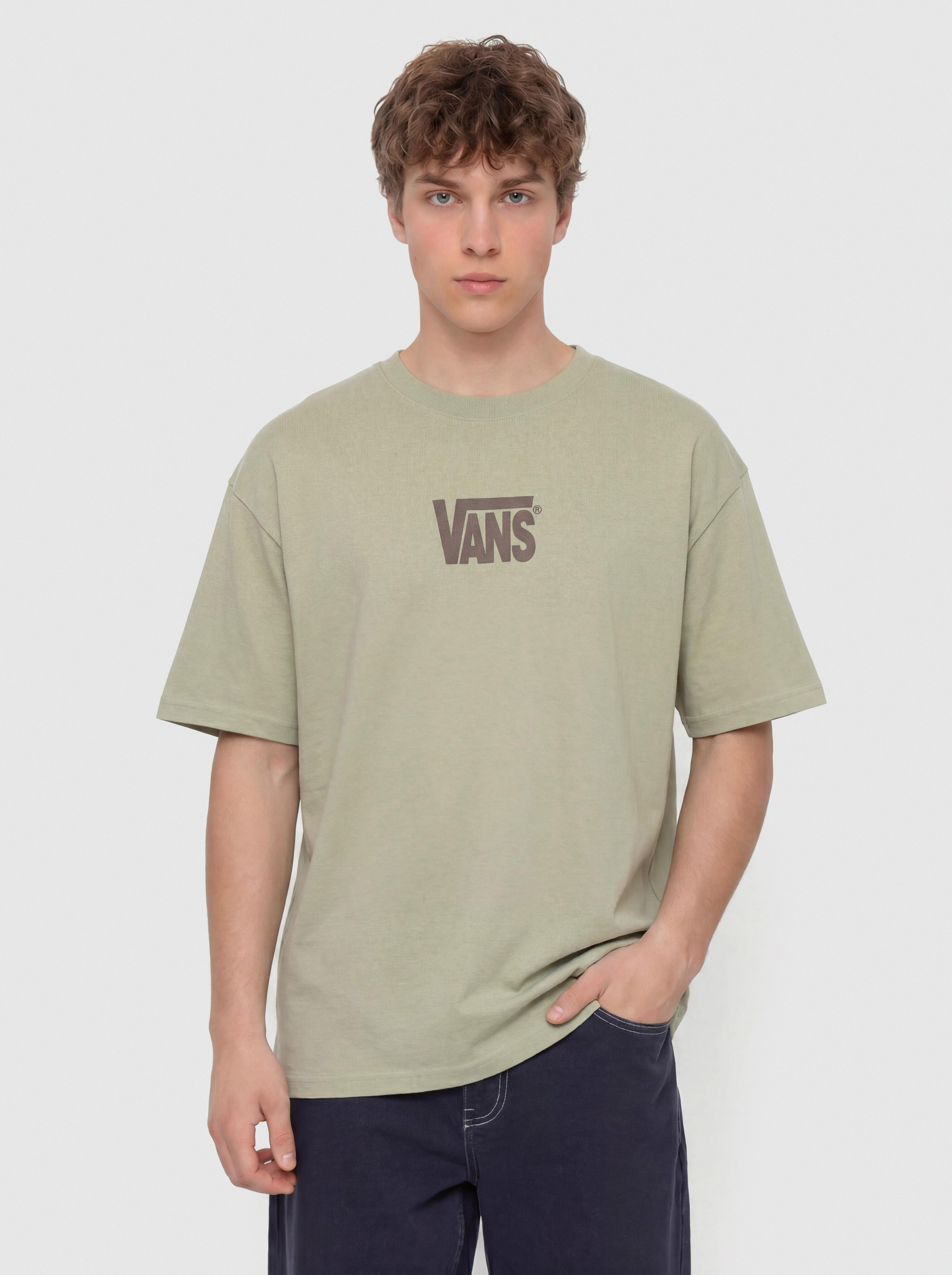 Tricou Vans Stretch Logo (soft sage)