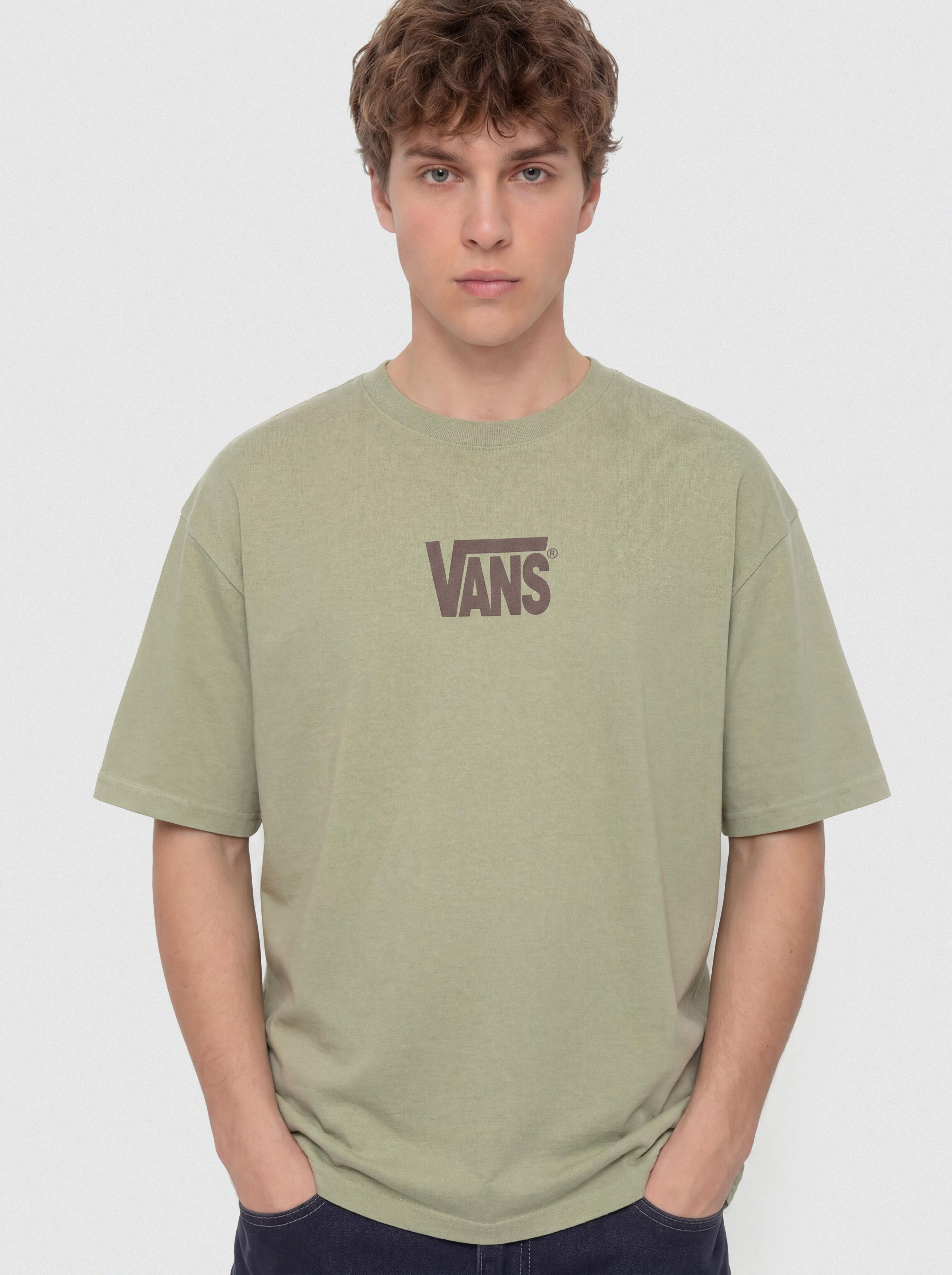 Tricou Vans Stretch Logo (soft sage)