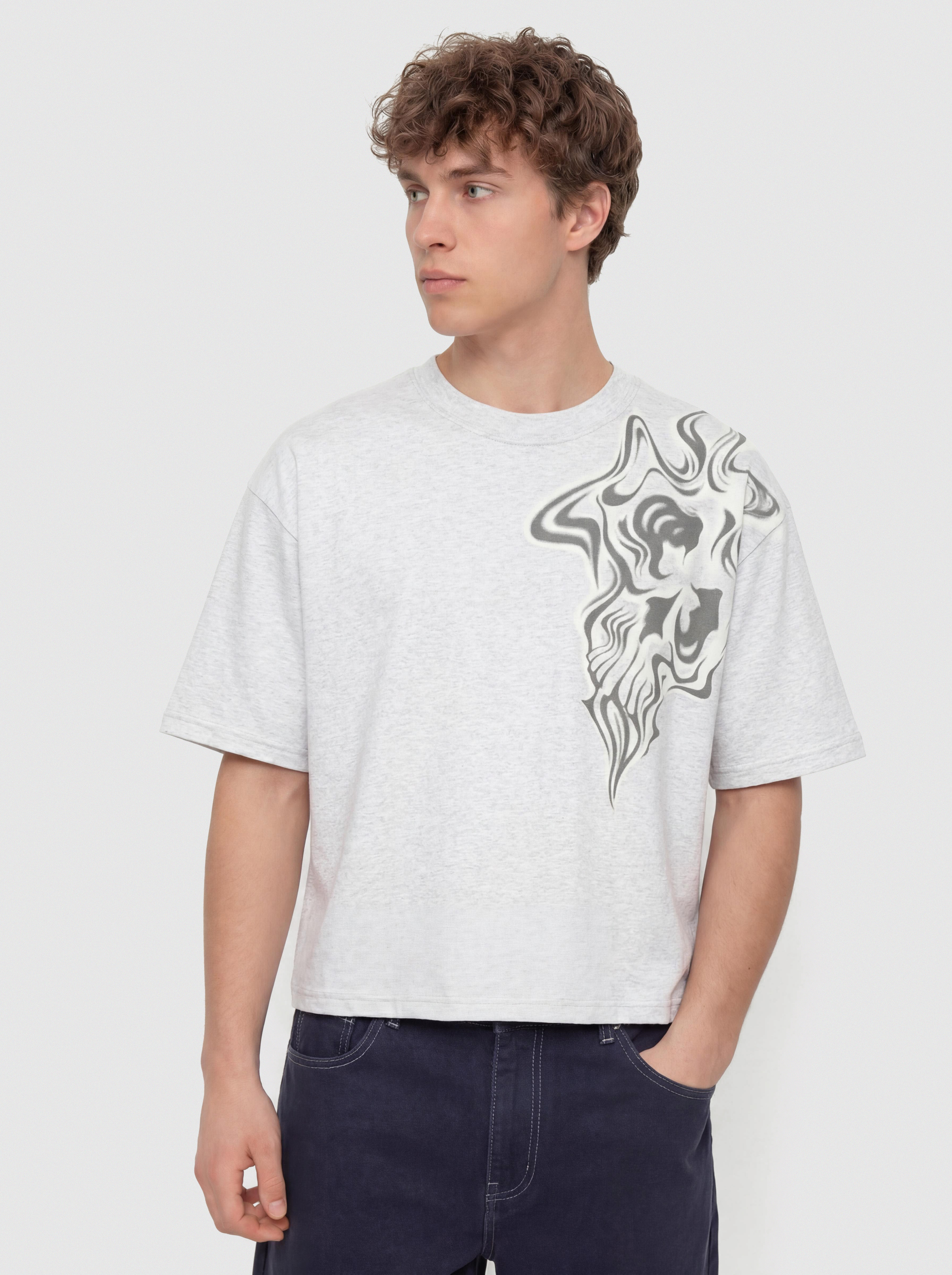 Tricou Vans Lx Smoke Skull (ash heather)