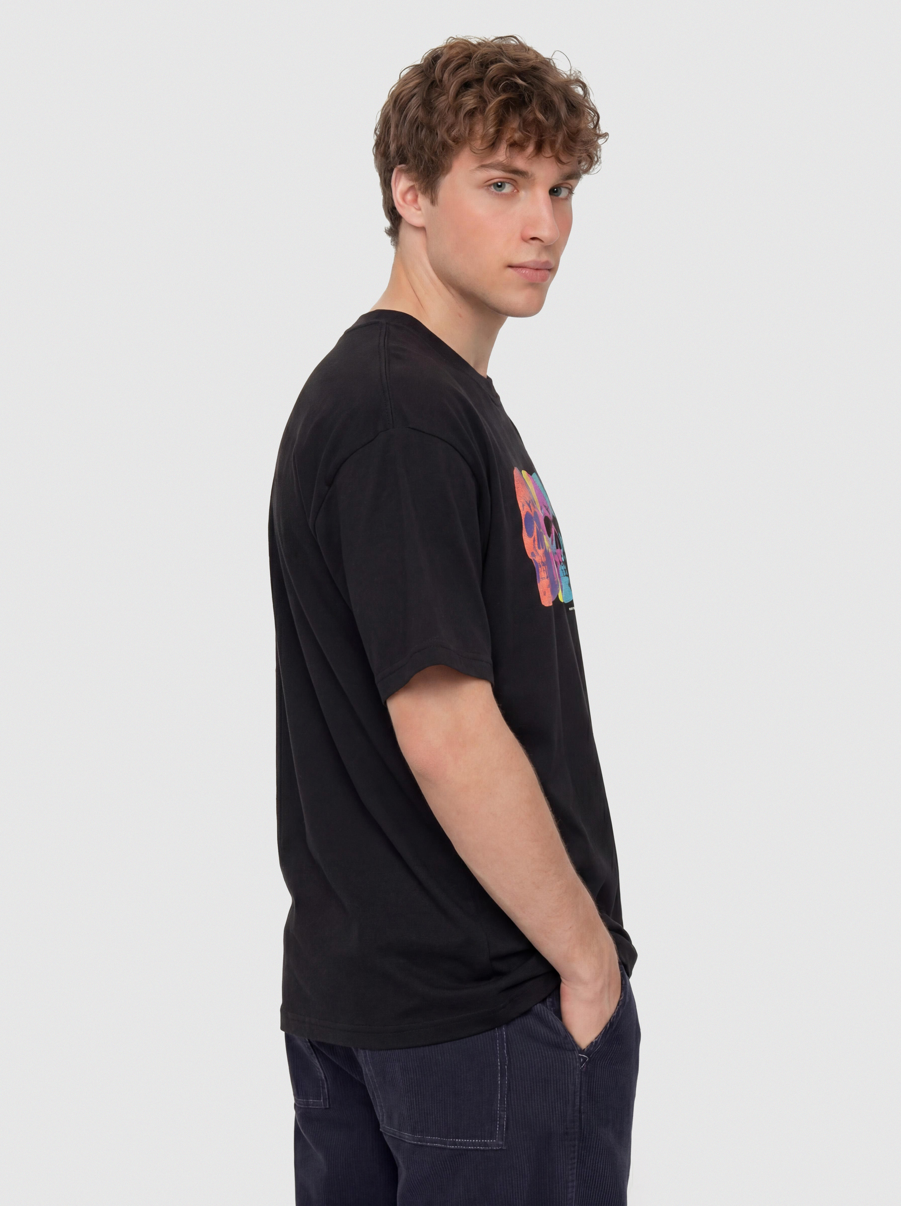 Tricou Vans Bone Head Loose (black)