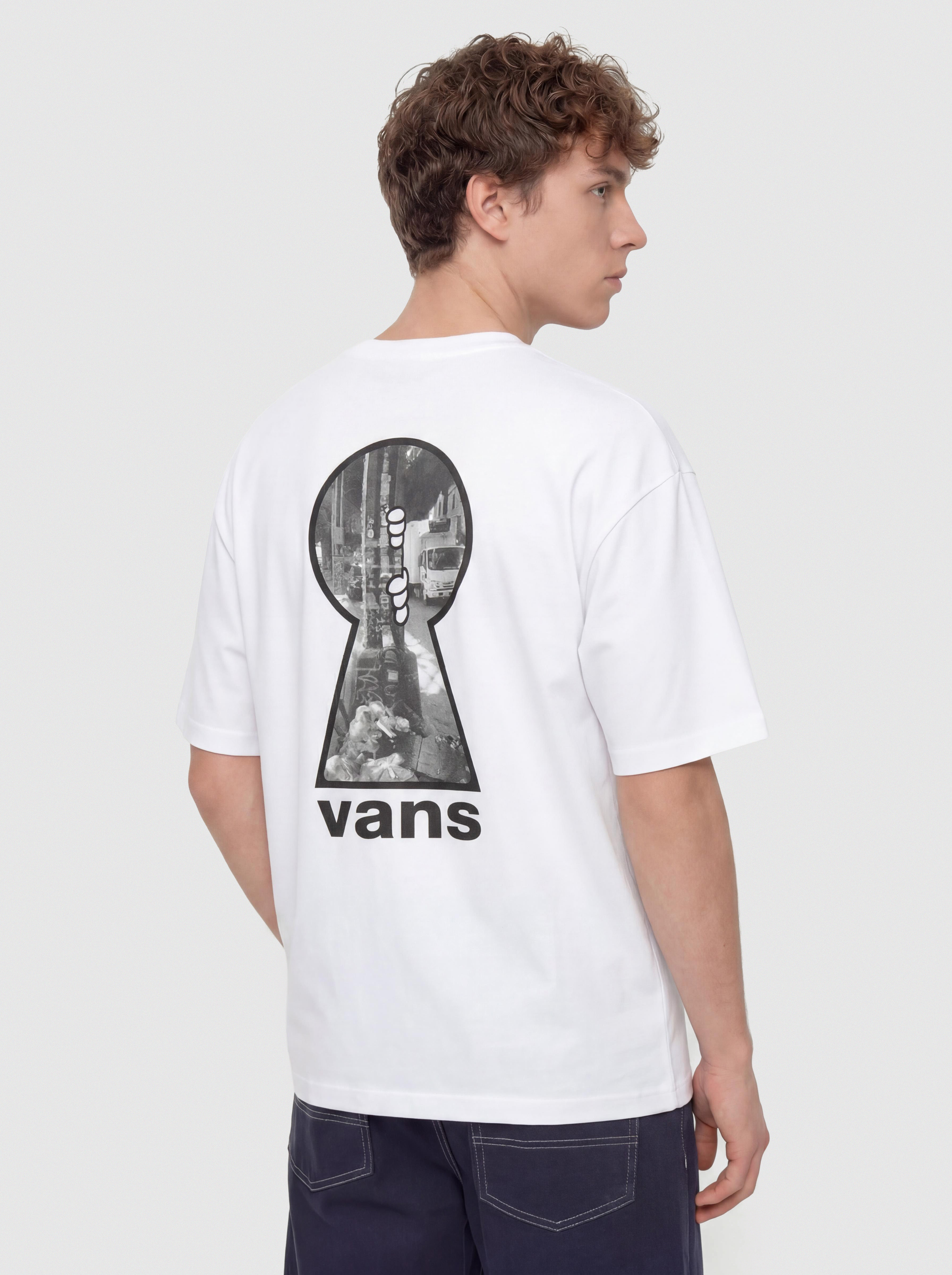 Tricou Vans Keyhole Classic (white)