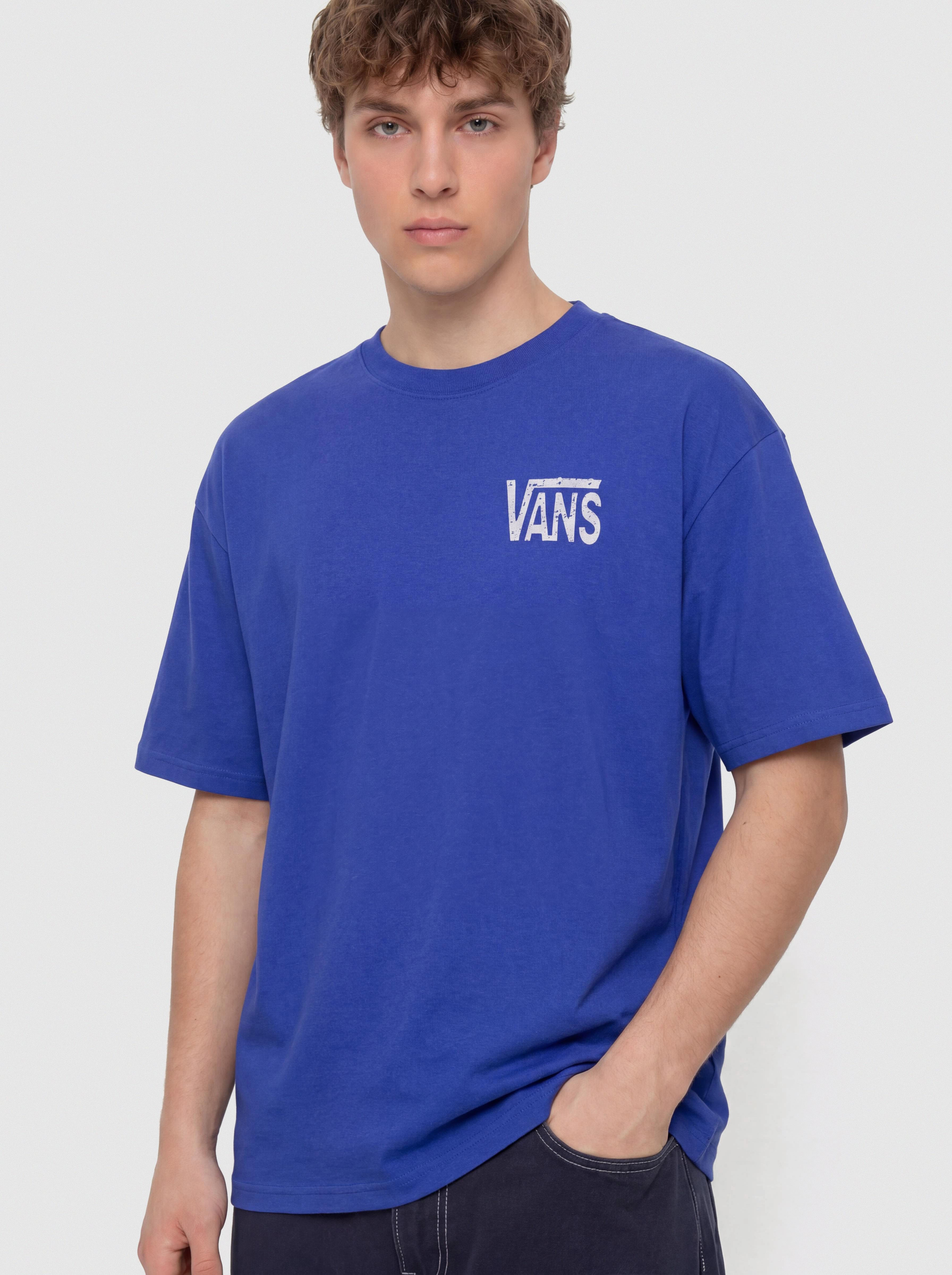 Tricou Vans Side Talk (royal cobalt)
