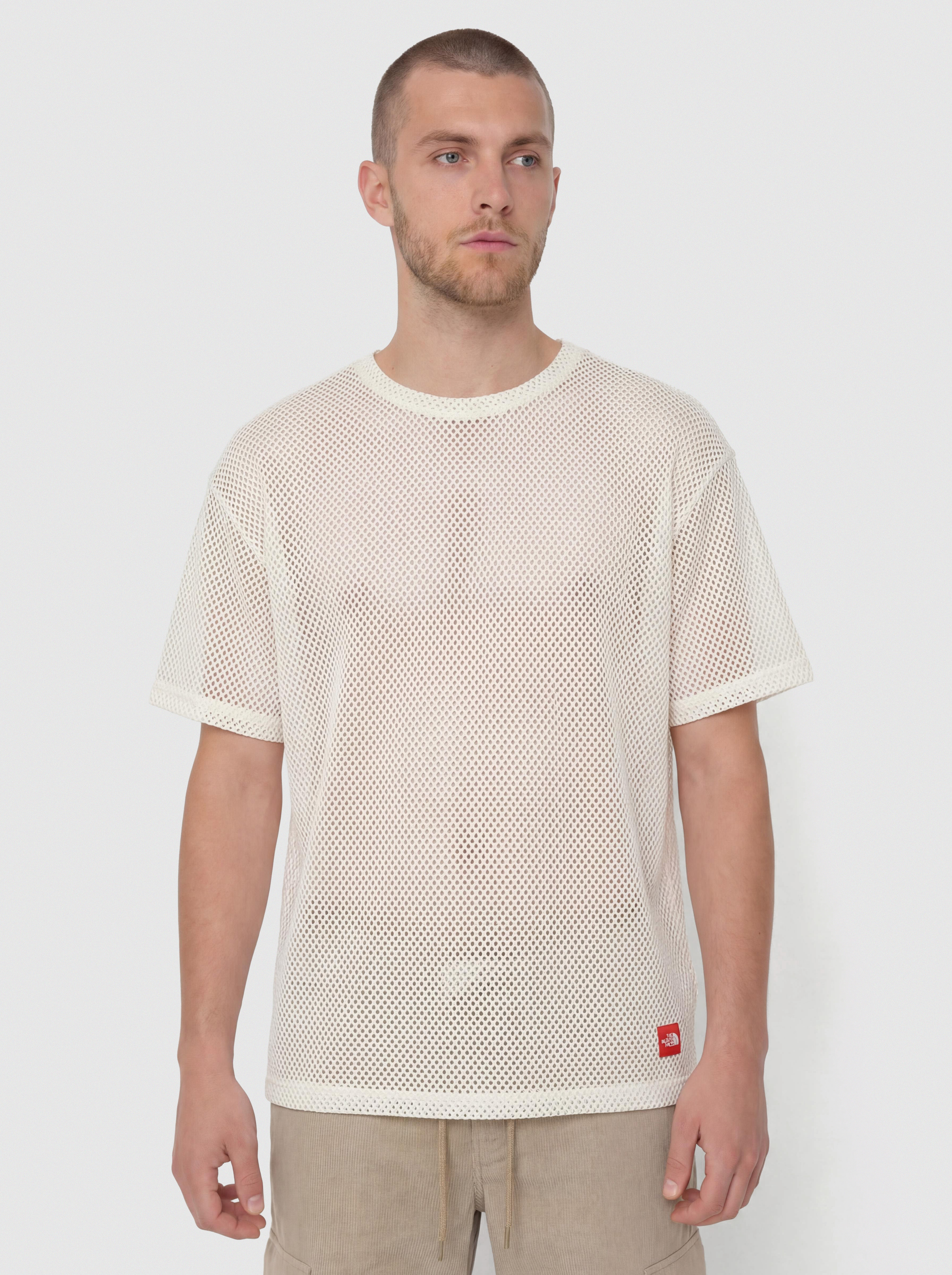 Tricou The North Face Tnf Red Box Mesh (white dune)