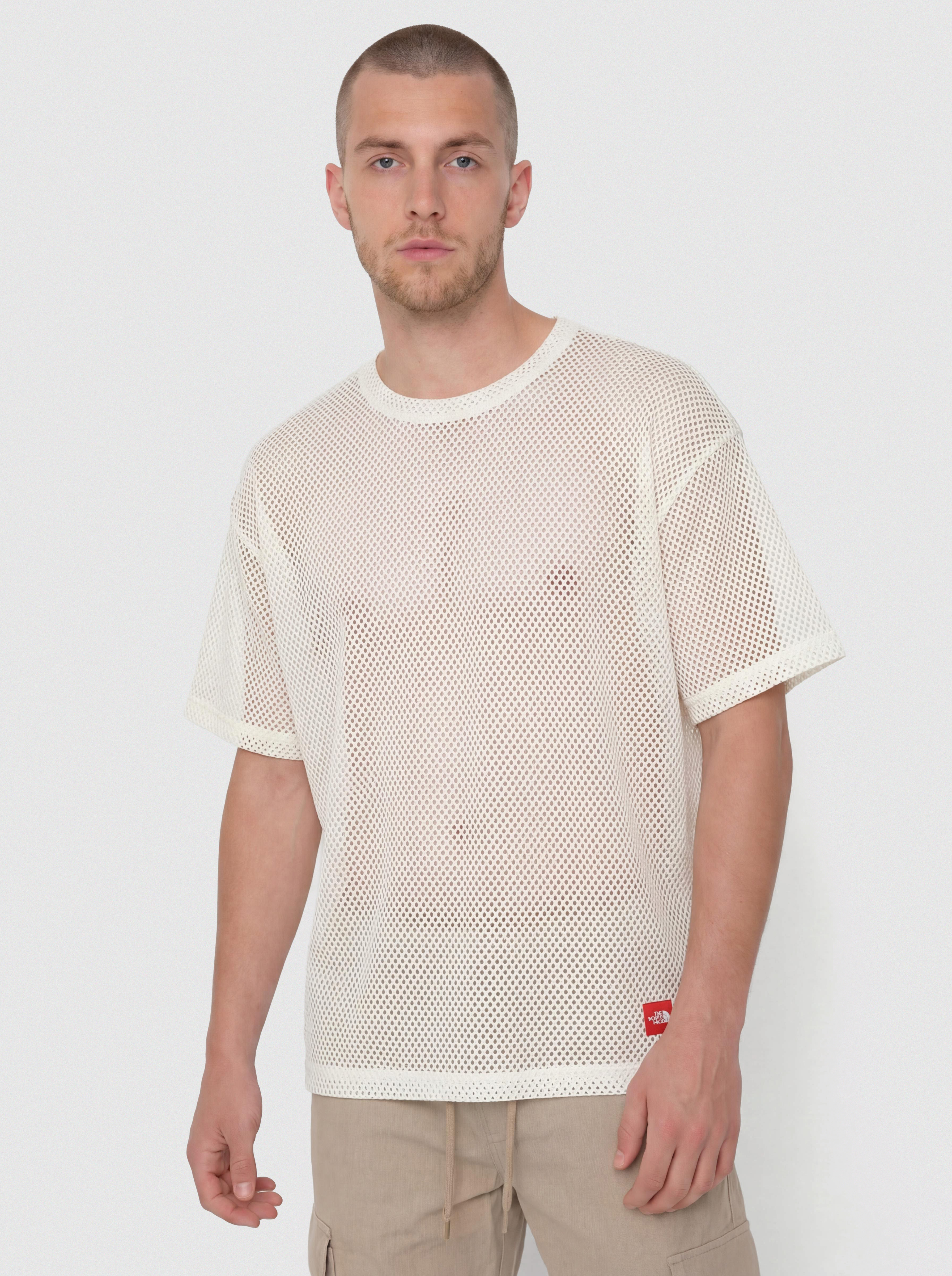 Tricou The North Face Tnf Red Box Mesh (white dune)
