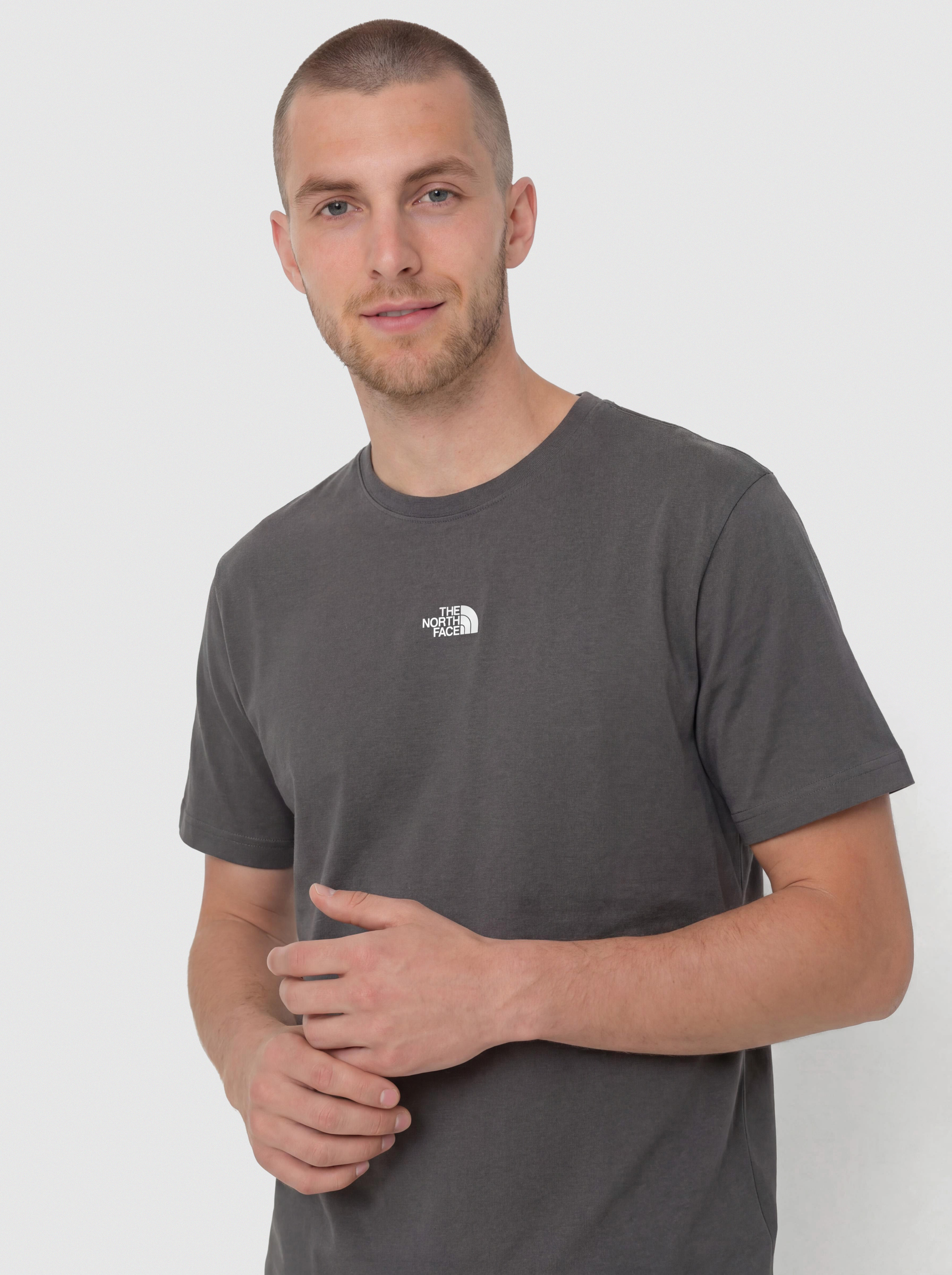 Tricou The North Face Essential Center Logo Relaxed (anthracite grey)