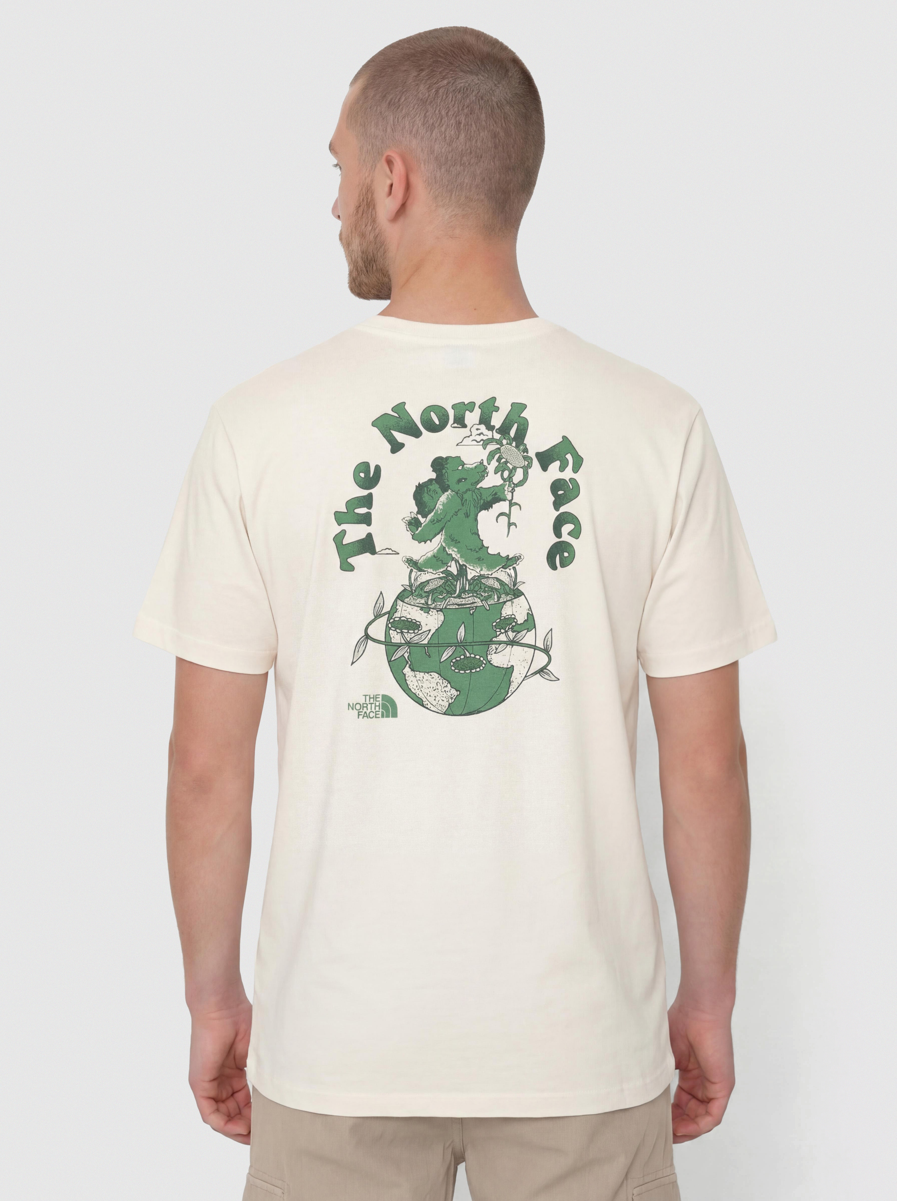 Tricou The North Face Retro Earth Relaxed (white dune)