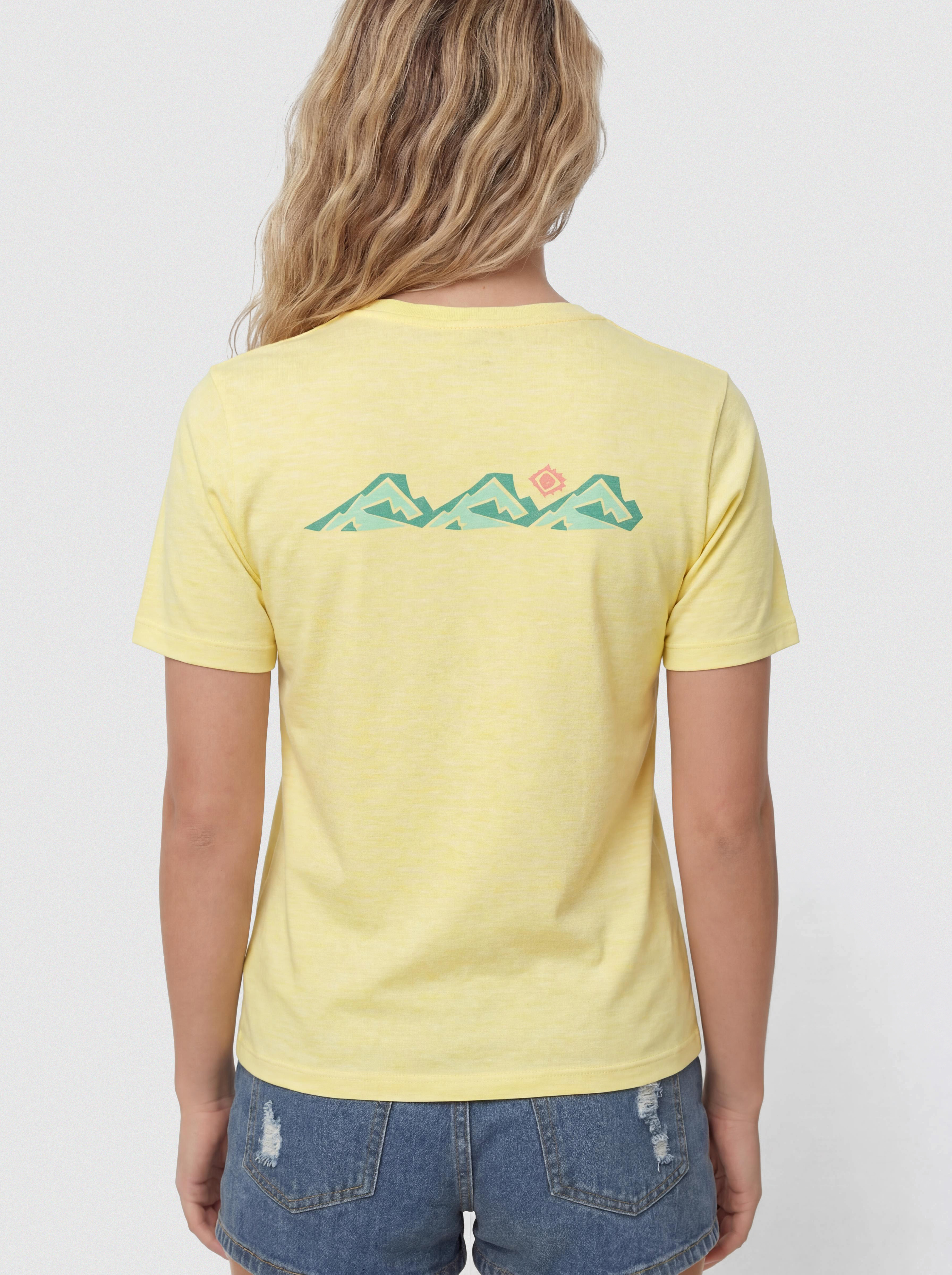 Tricou Patagonia Capilene Cool Trailcheck Wmn (lemon zest)
