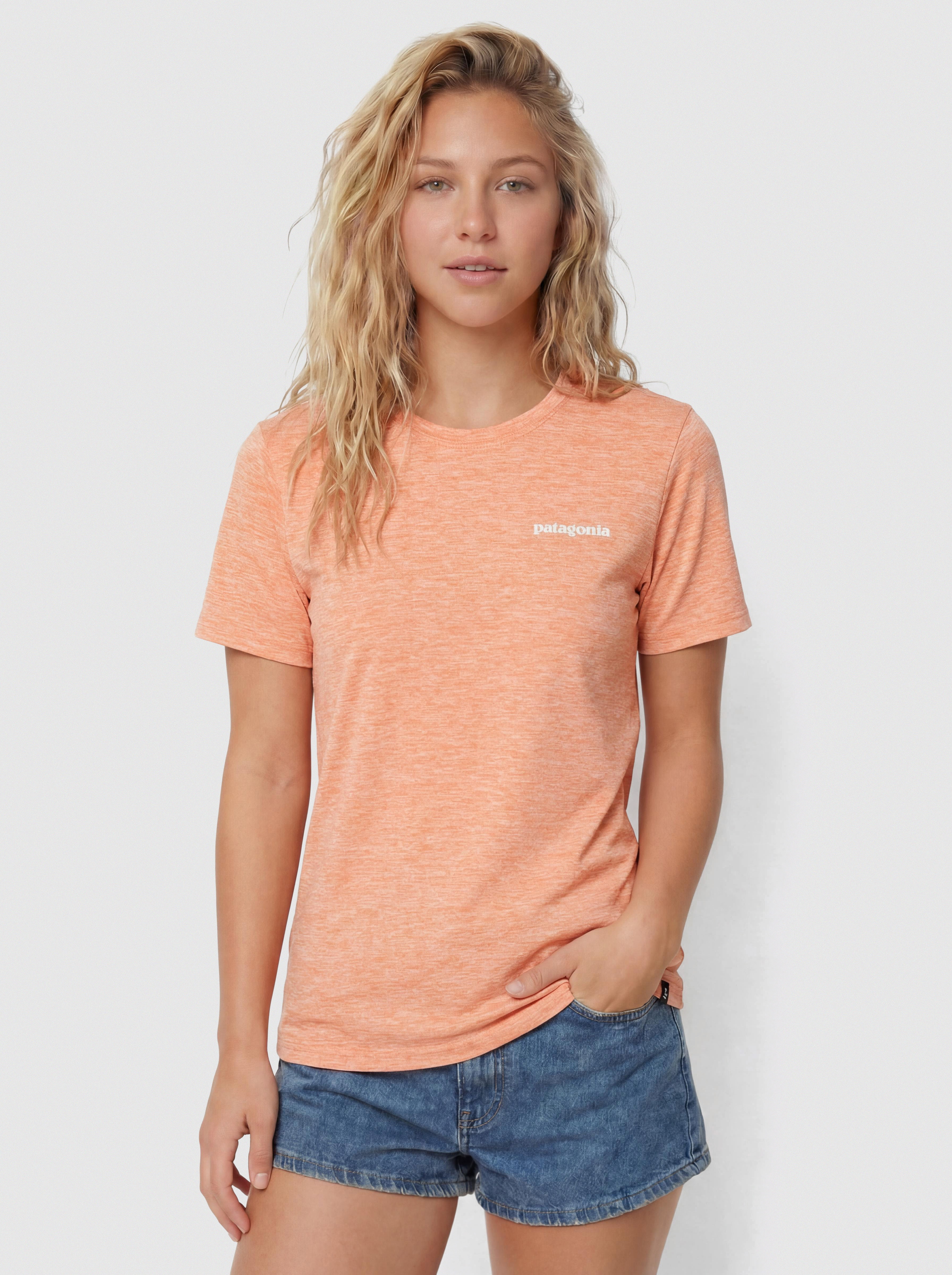 Tricou Patagonia Capilene Cool Mother Rays Wmn (peach sherbet)