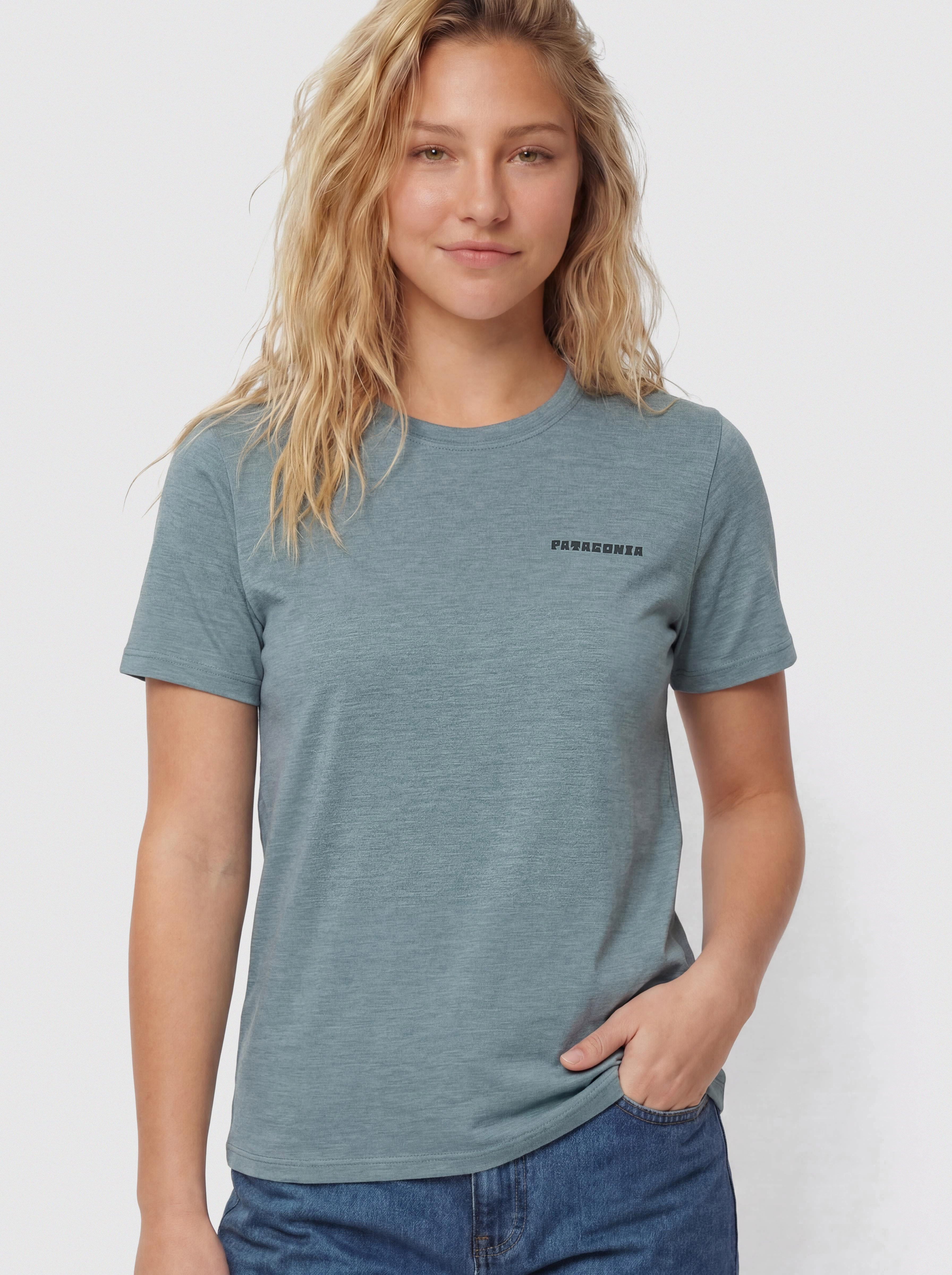 Tricou Patagonia Capilene Cool Mother Rays Wmn (blue sage/light blue sage)